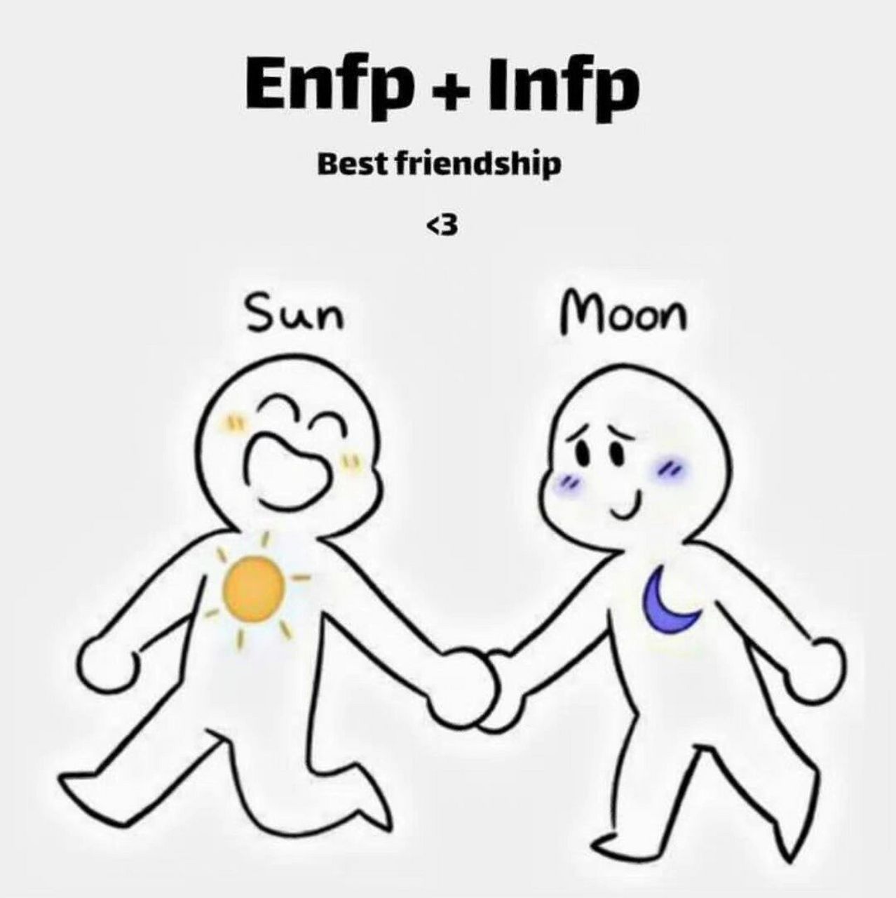 本人enfp男朋友infp 一個外向一個內斂但靈魂莫名共鳴 給人一種互補