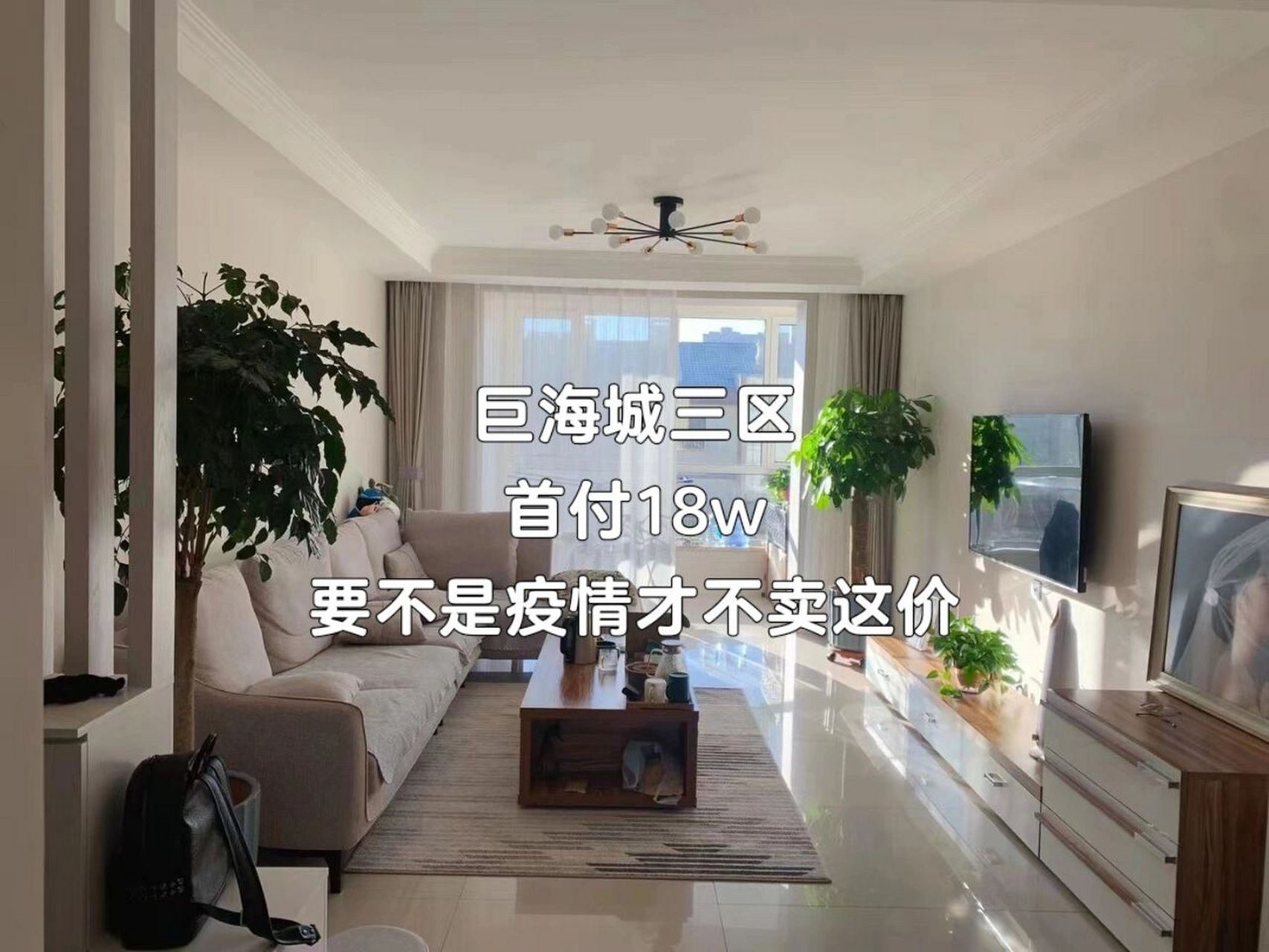 巨海城三区‖102平 温馨两居 配合按揭贷款 巨海城三区  花园式小区