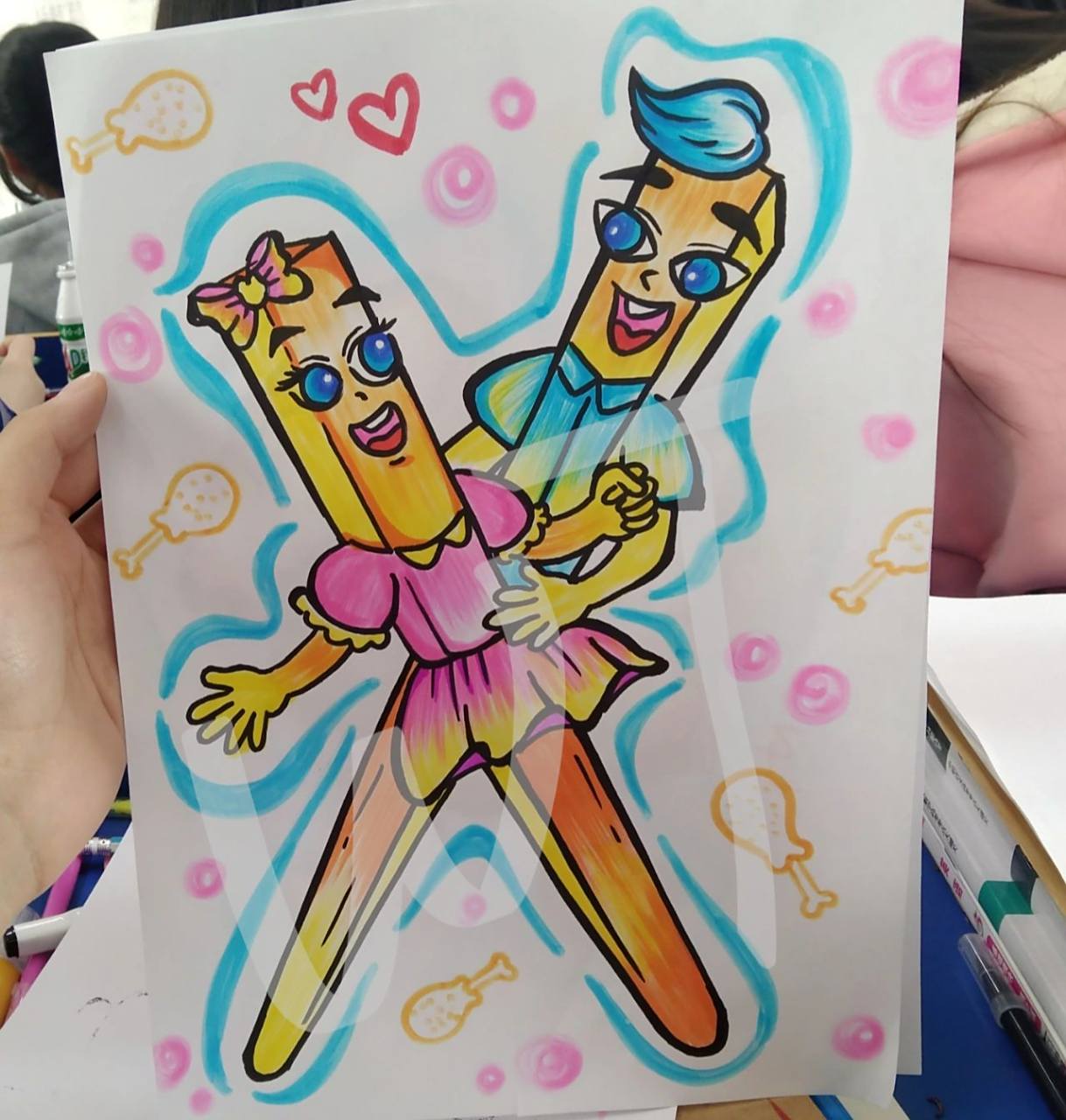 幼师三十分钟筷子简笔画