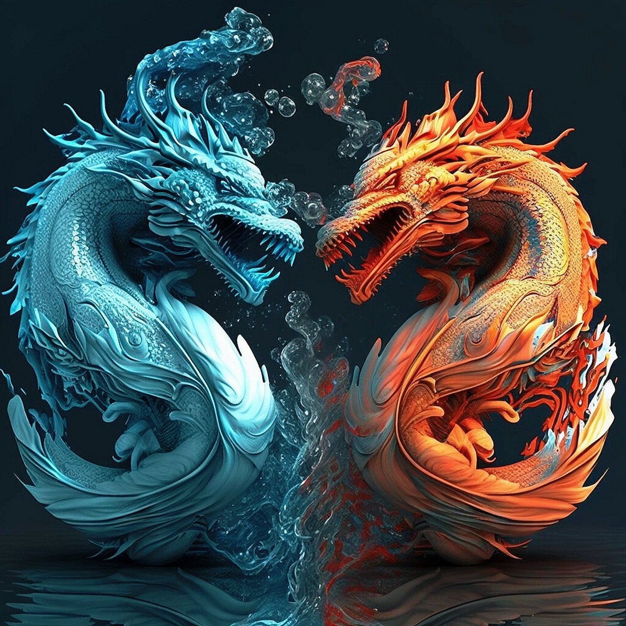 【冰火龙王】 二龙戏珠!福运降临!