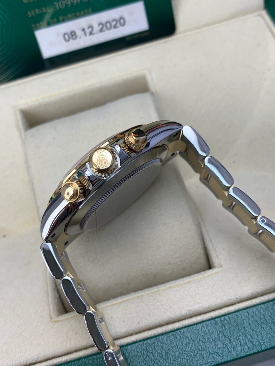 劳力士迪通拿间金长春现货99新 劳力士迪通拿系列116503-0001,白色