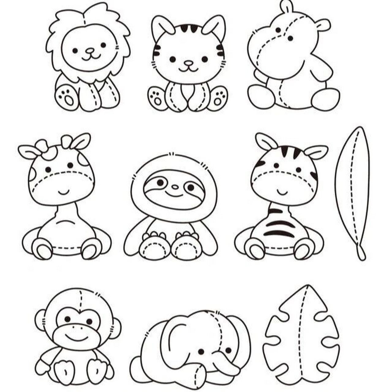 简笔画分享|动物篇96 可爱的动物简笔画分享哦