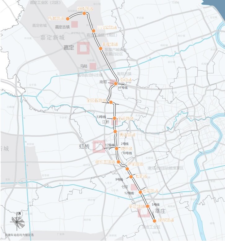 上海市域铁路嘉闵线预计2027年竣工