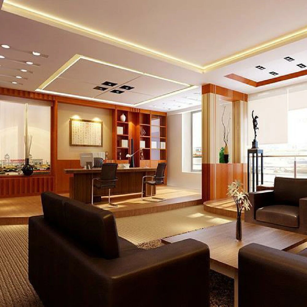 属虎领导办公室风水座位图坐西北向东南 现在很多人的大部分时间都是