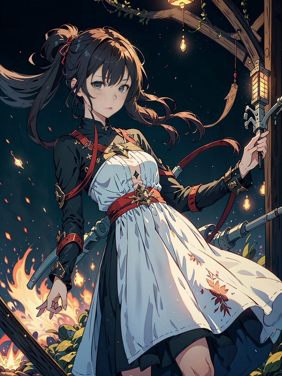 战斗少女小林 #动漫壁纸# #插画师分享# #二次元动漫壁纸# #插画师