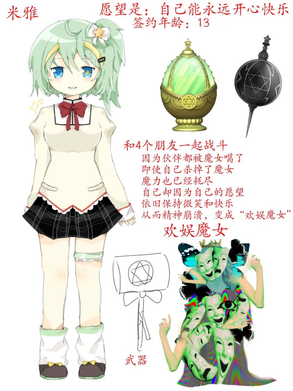 我画我画,魔圆oc!