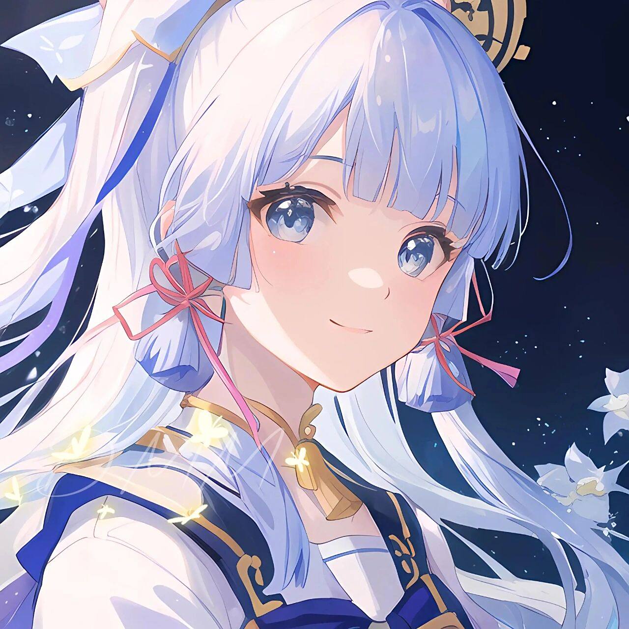 原图可趣,原神同人神里绫华蓝色系头像    , ,欢迎大家自用做头像