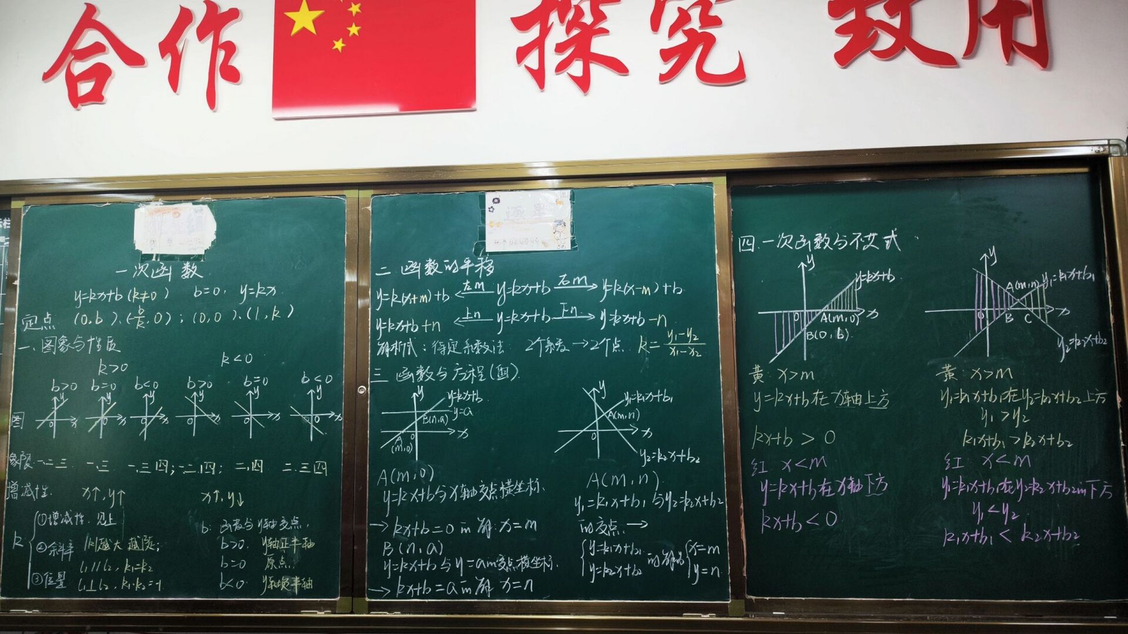 22 一次函数 板书练习 一轮复习 讲到函数咱就是说 数形结合必不可少