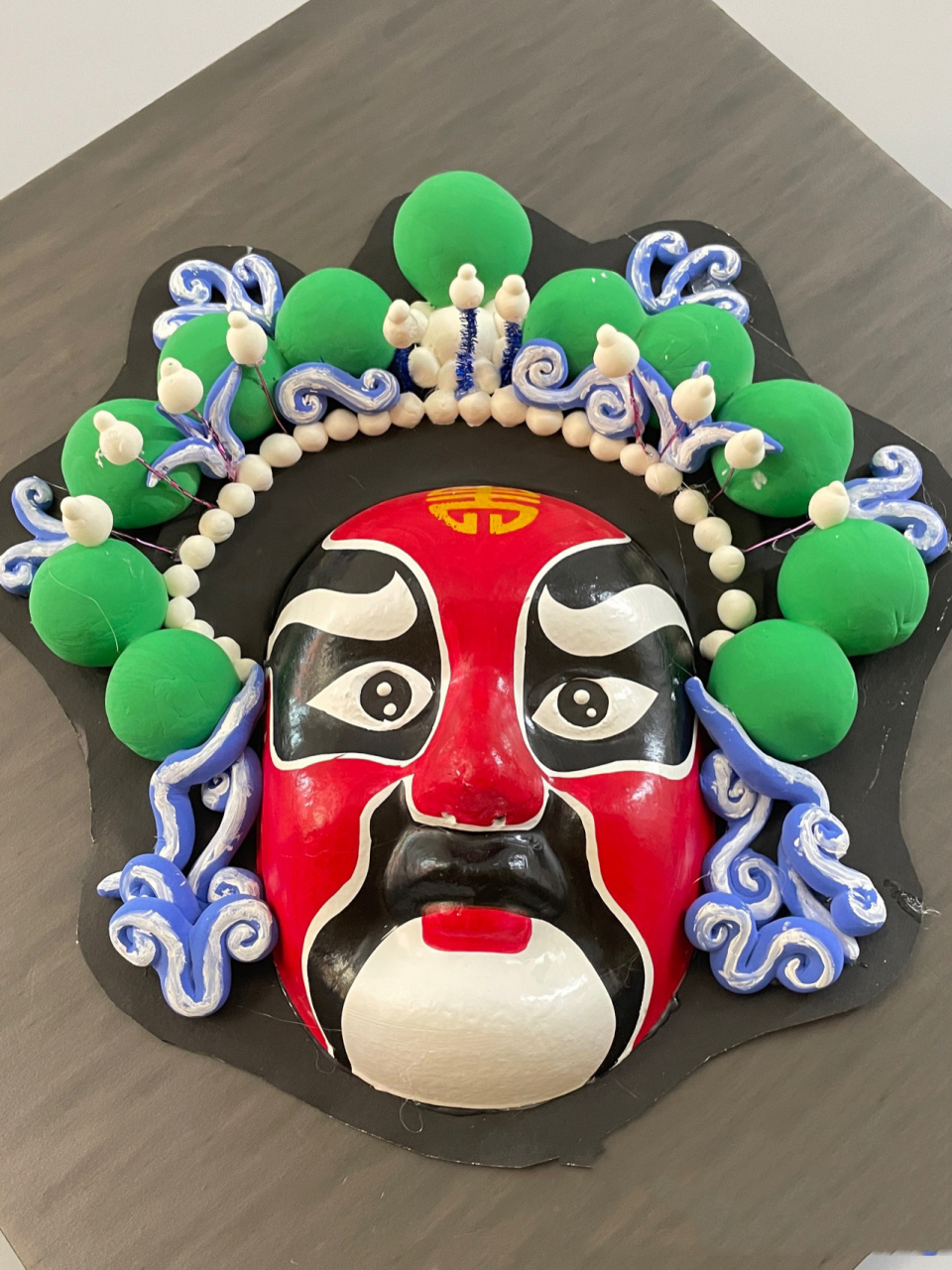 幼儿园中国风环创 京剧脸谱环境背景墙装饰