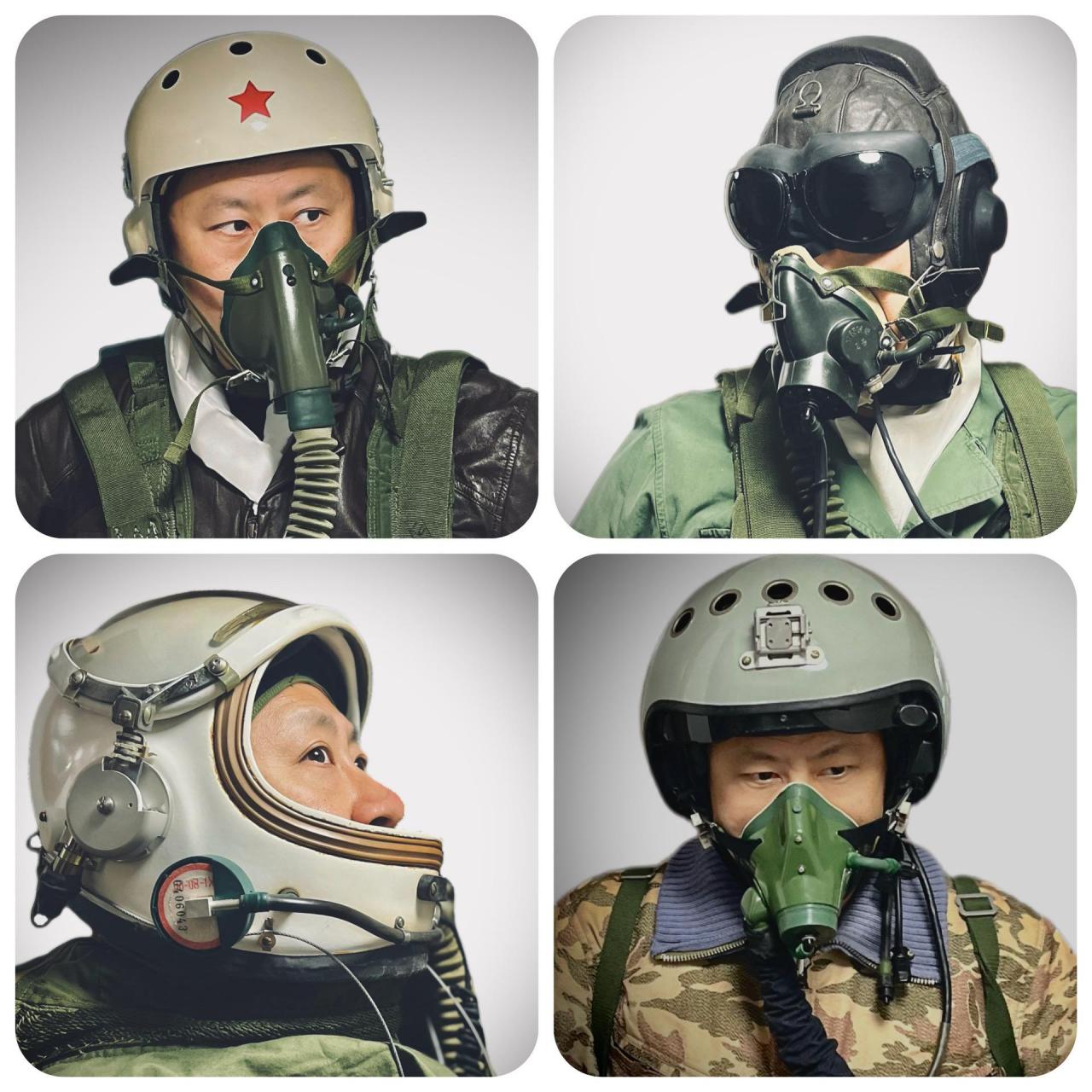 ↗1559夏季飞行帽,有梁式防头顶和座舱碰撞,可搭配俄式zsh-5飞行盔