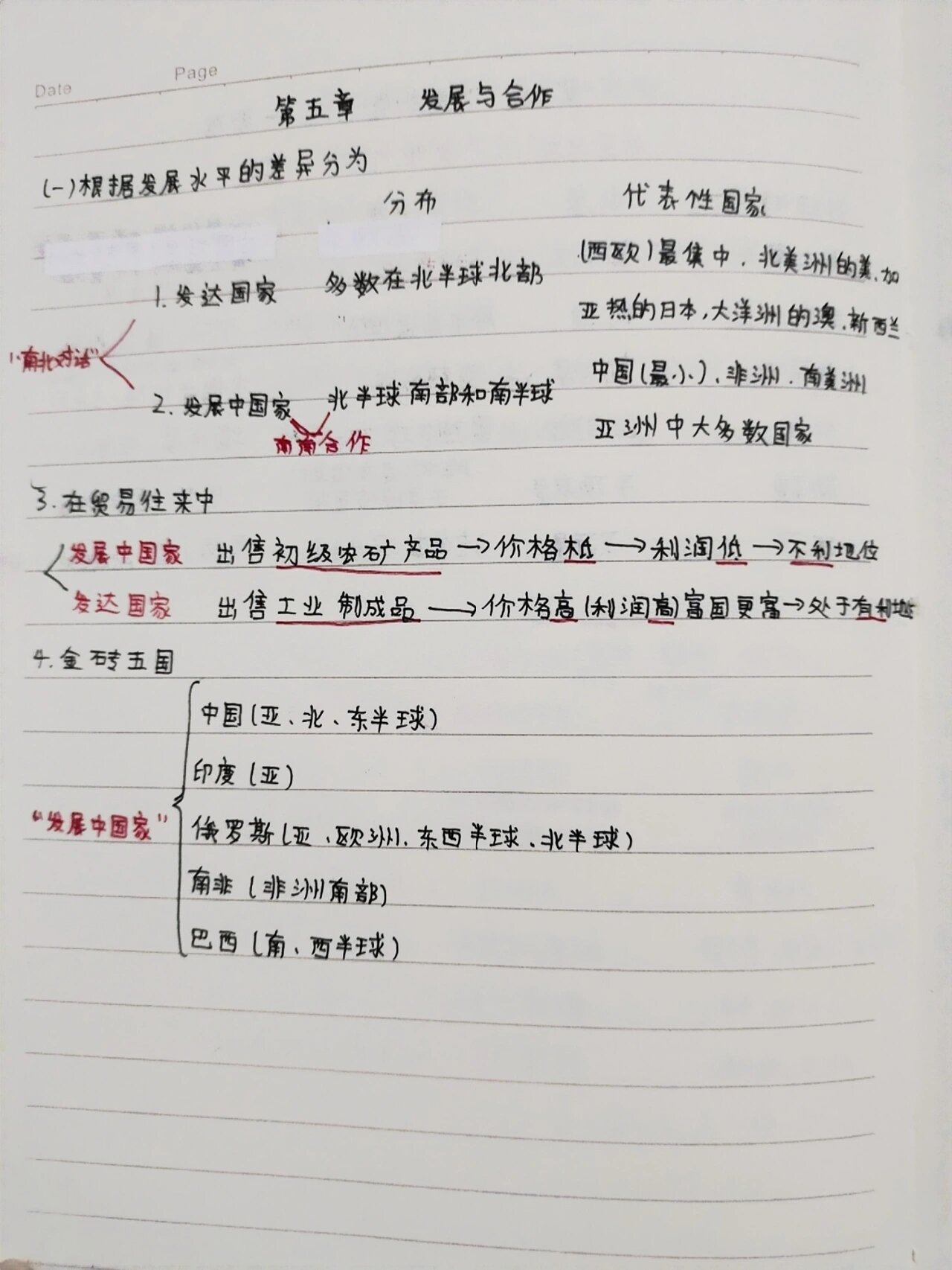 七年级地理上册第四章第五章笔记