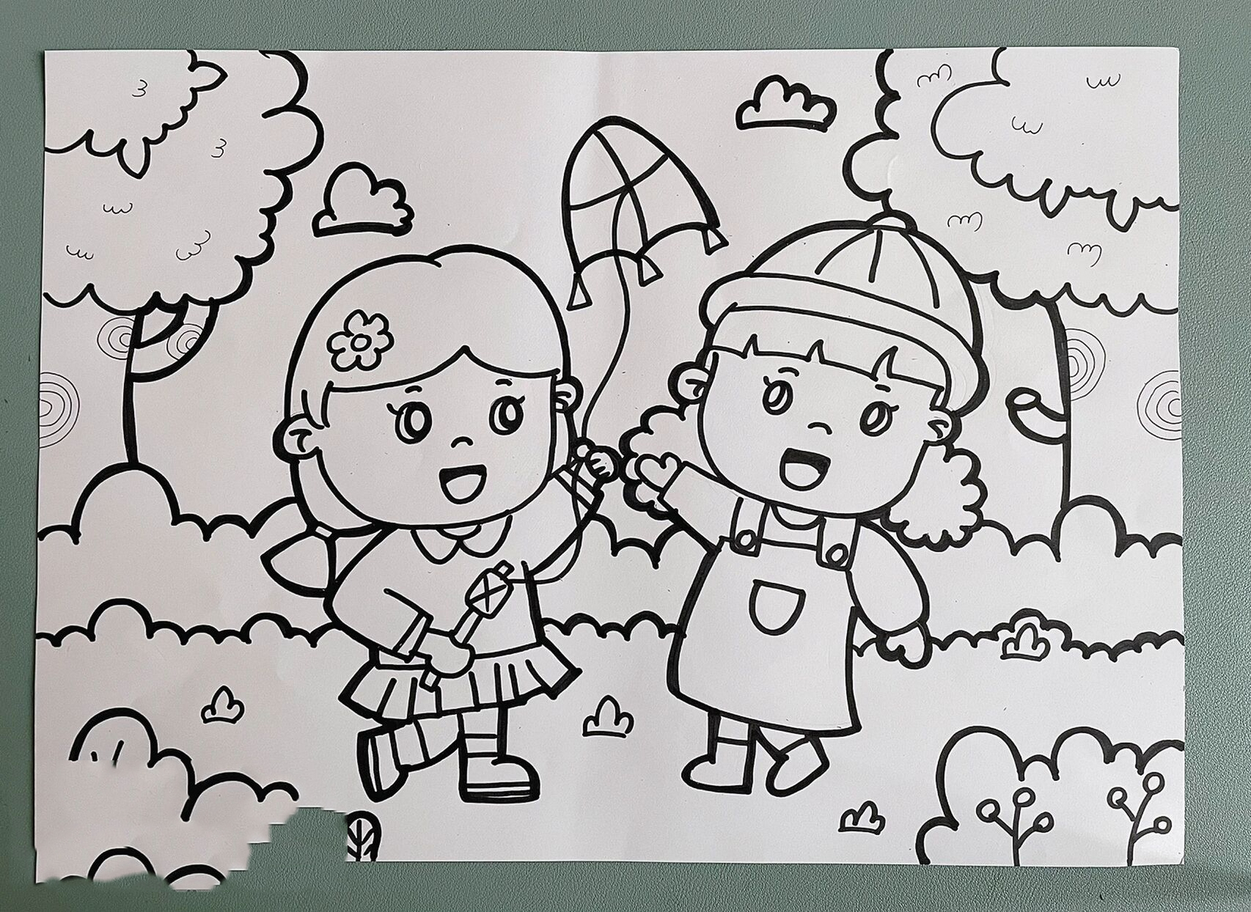 【儿童画】拥抱春天   (幼师必画50副) 最近开始更新主题画啦, 感兴趣