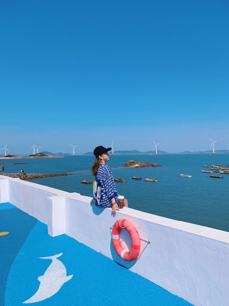 福清最美滨海栈道被我发现了6015人少景美 这个海边有条巨长的