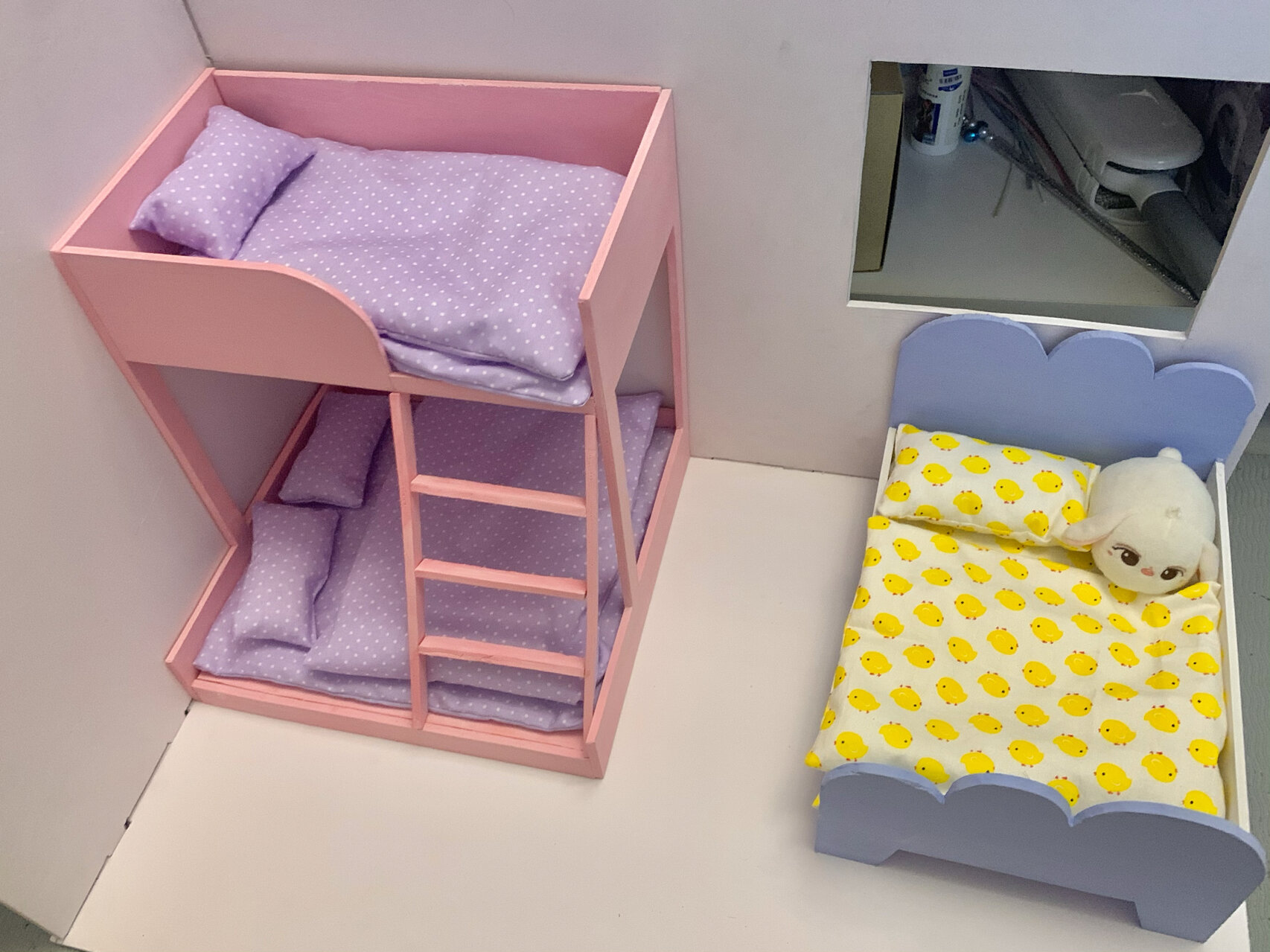 【自制娃屋娃床】棉花娃可用