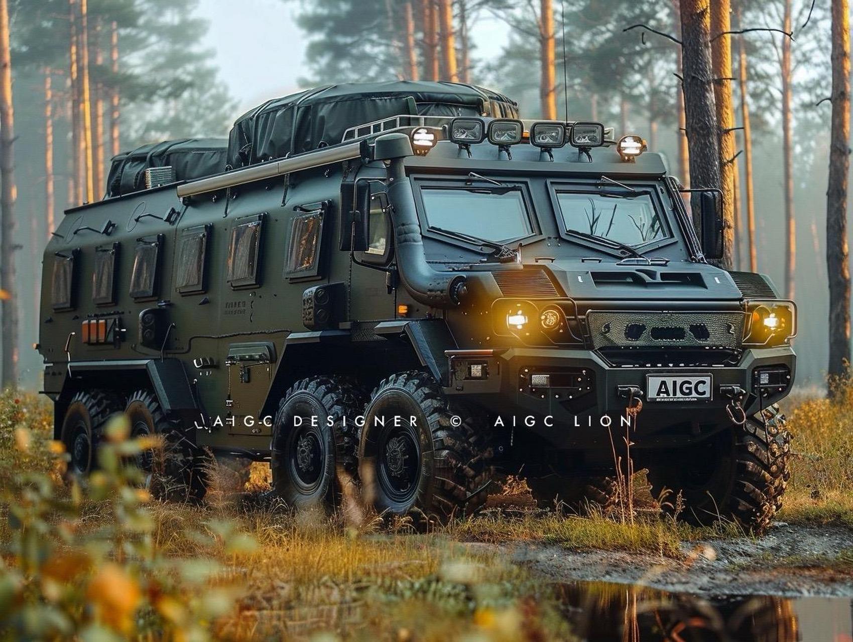 这款由军用装甲车改装的房车,是末世丧尸病毒爆发后生存的终极利器!