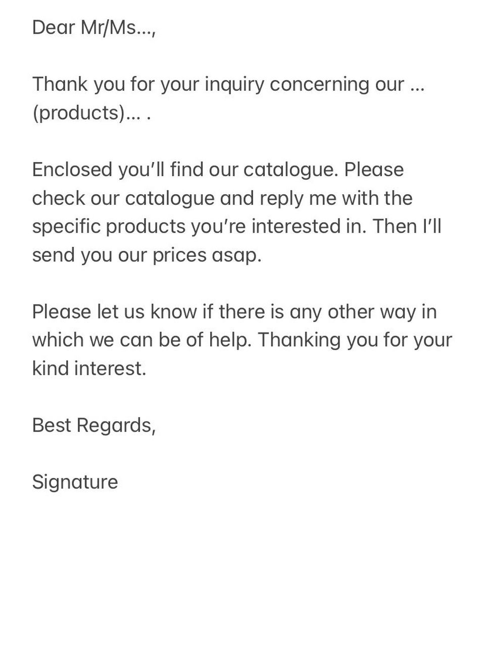 外贸邮件分享-回复客户询盘英文邮件模板 如何回复客户的询盘?