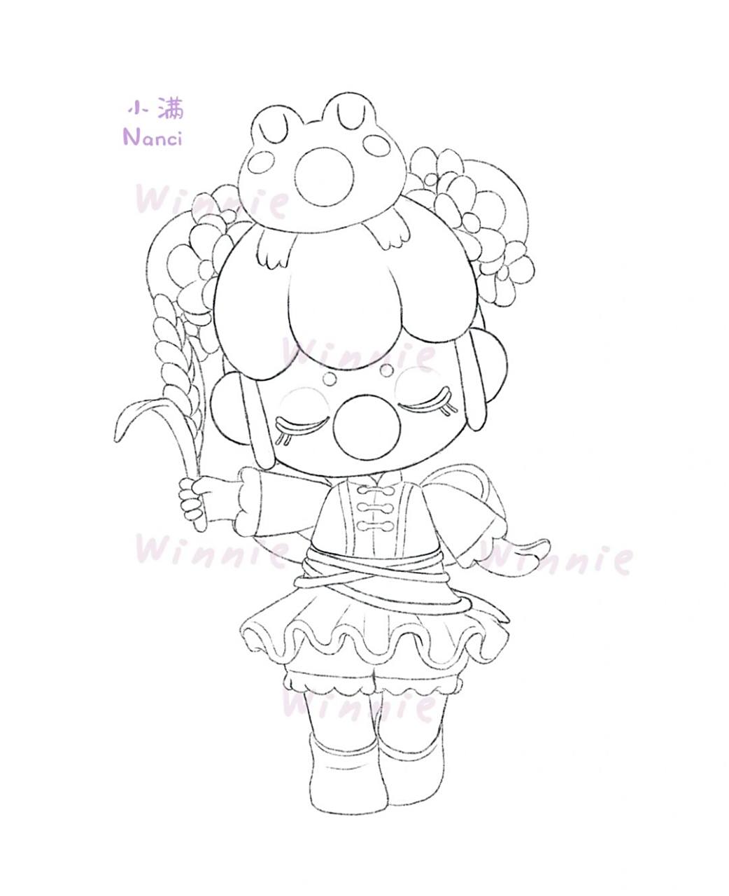 【手绘彩铅盲盒】nanci二十四节气小满/附线稿 老规矩:完整绘画过程