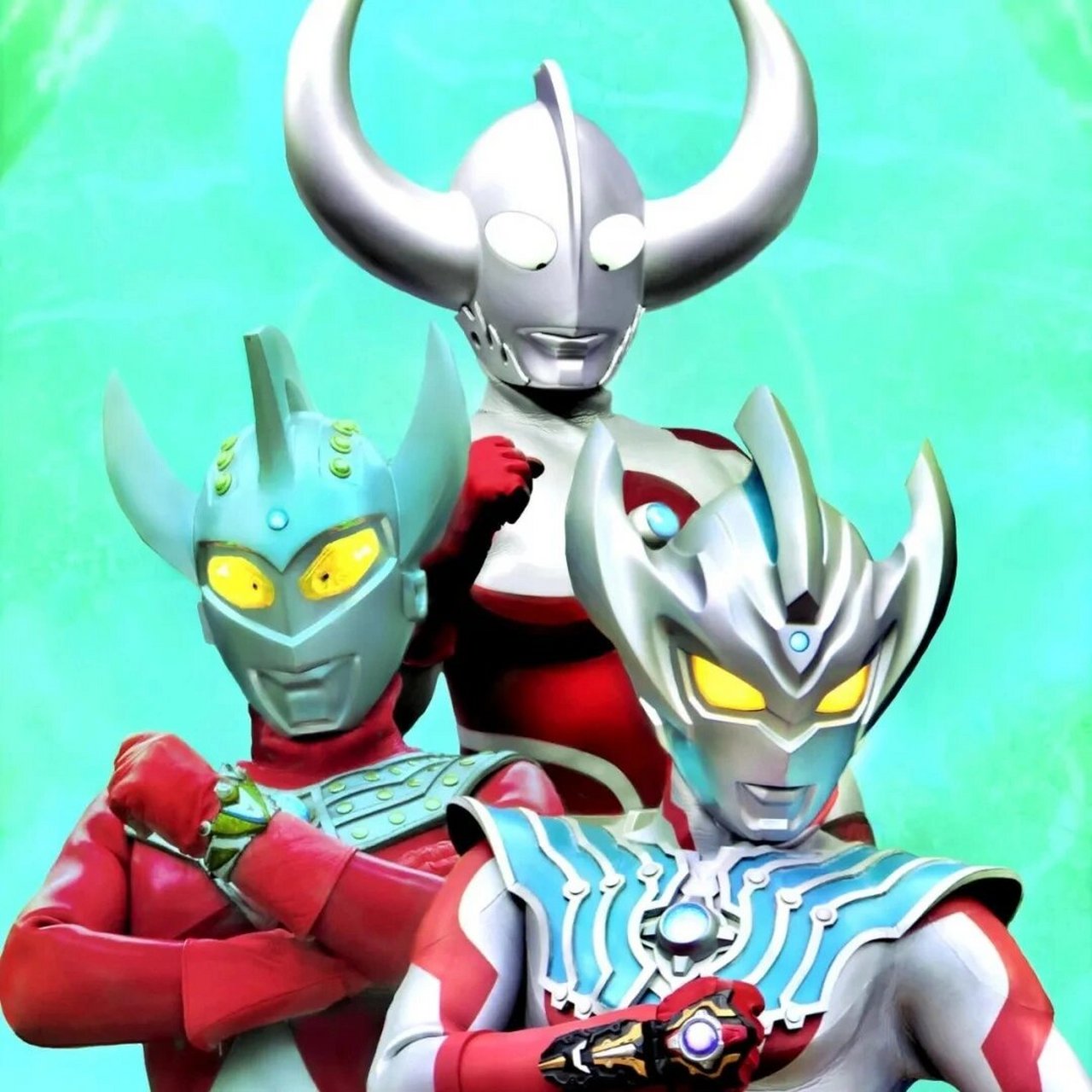 平成三杰,特利迦,泰罗三人组 阿古茹奥特曼壁纸