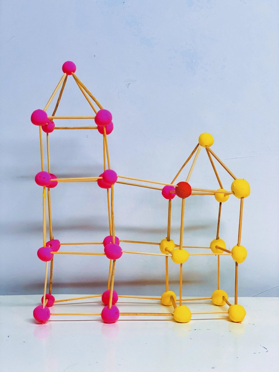 立体建构|粘土与牙签 5-8岁孩子们的作品 每个孩子都玩的不亦乐乎