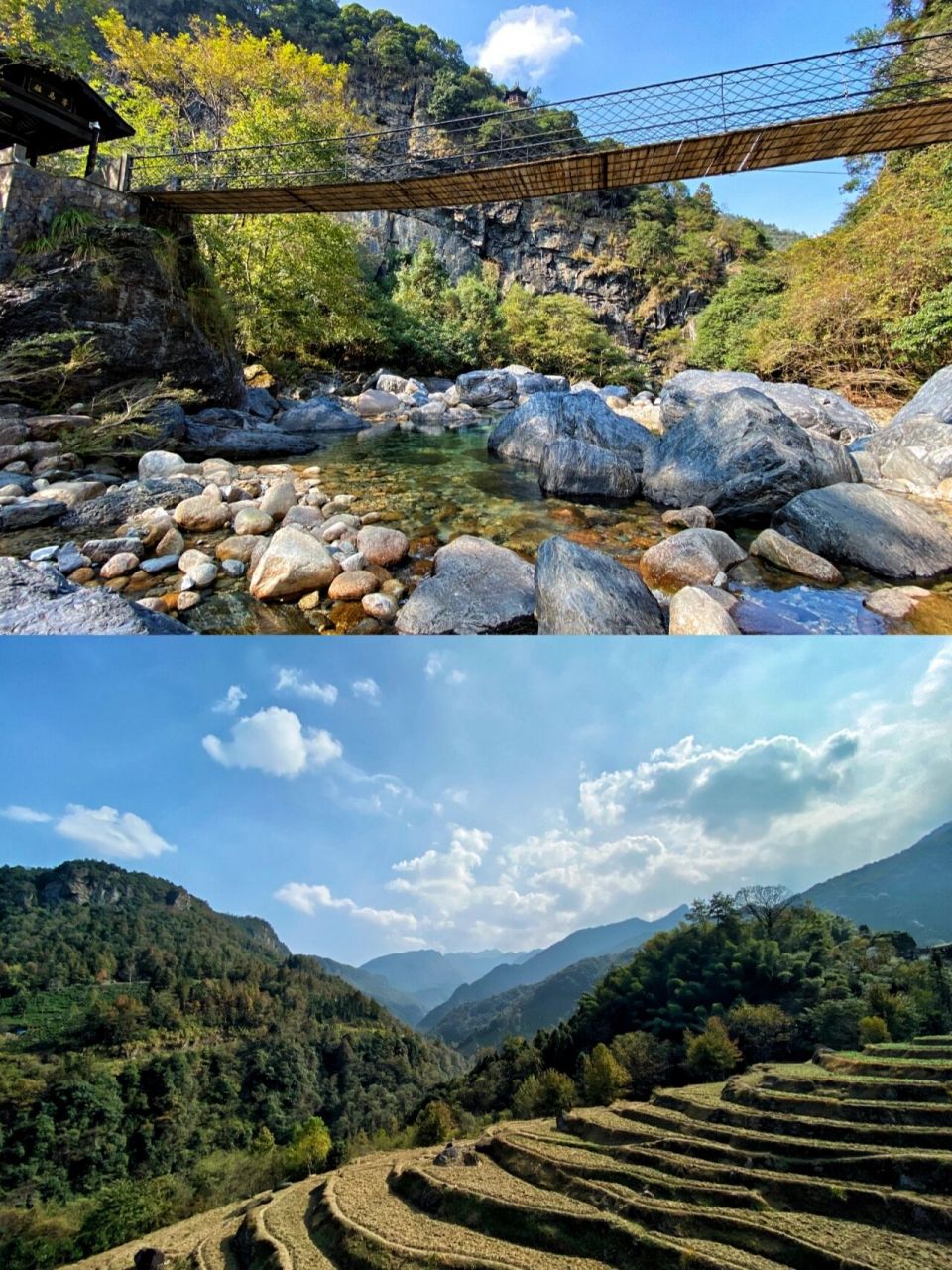 合肥周边游||牯牛降,碧玉潭水抱群山 96位置:石台县牯牛降景区位于