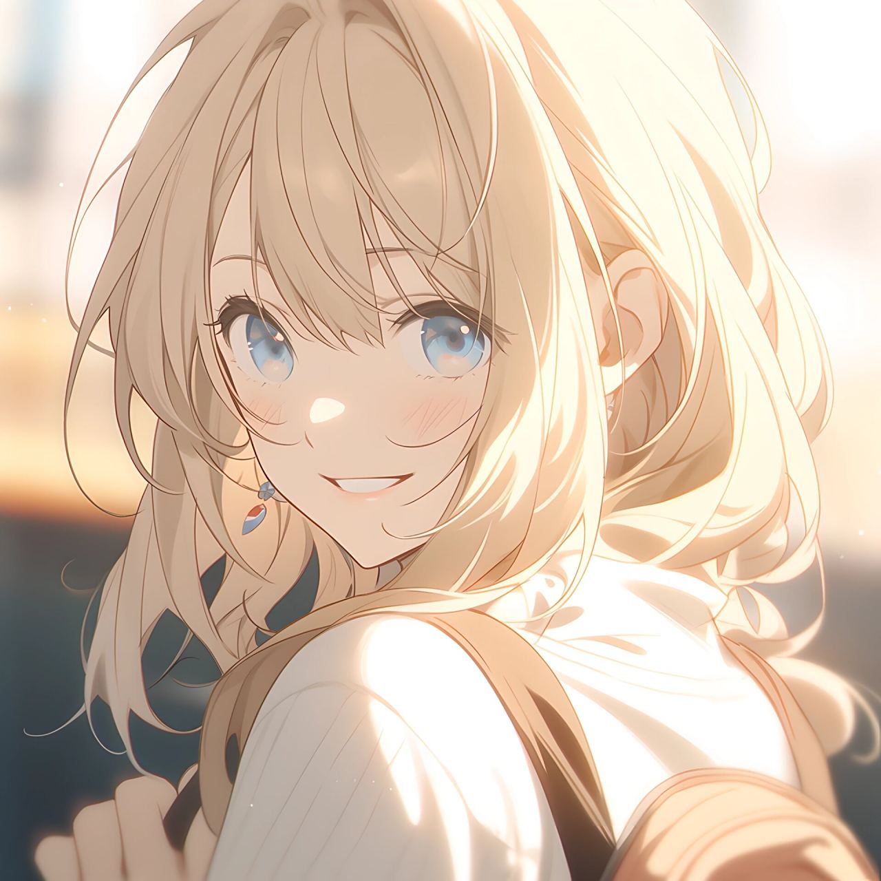 5250金发蓝瞳少女头像5250