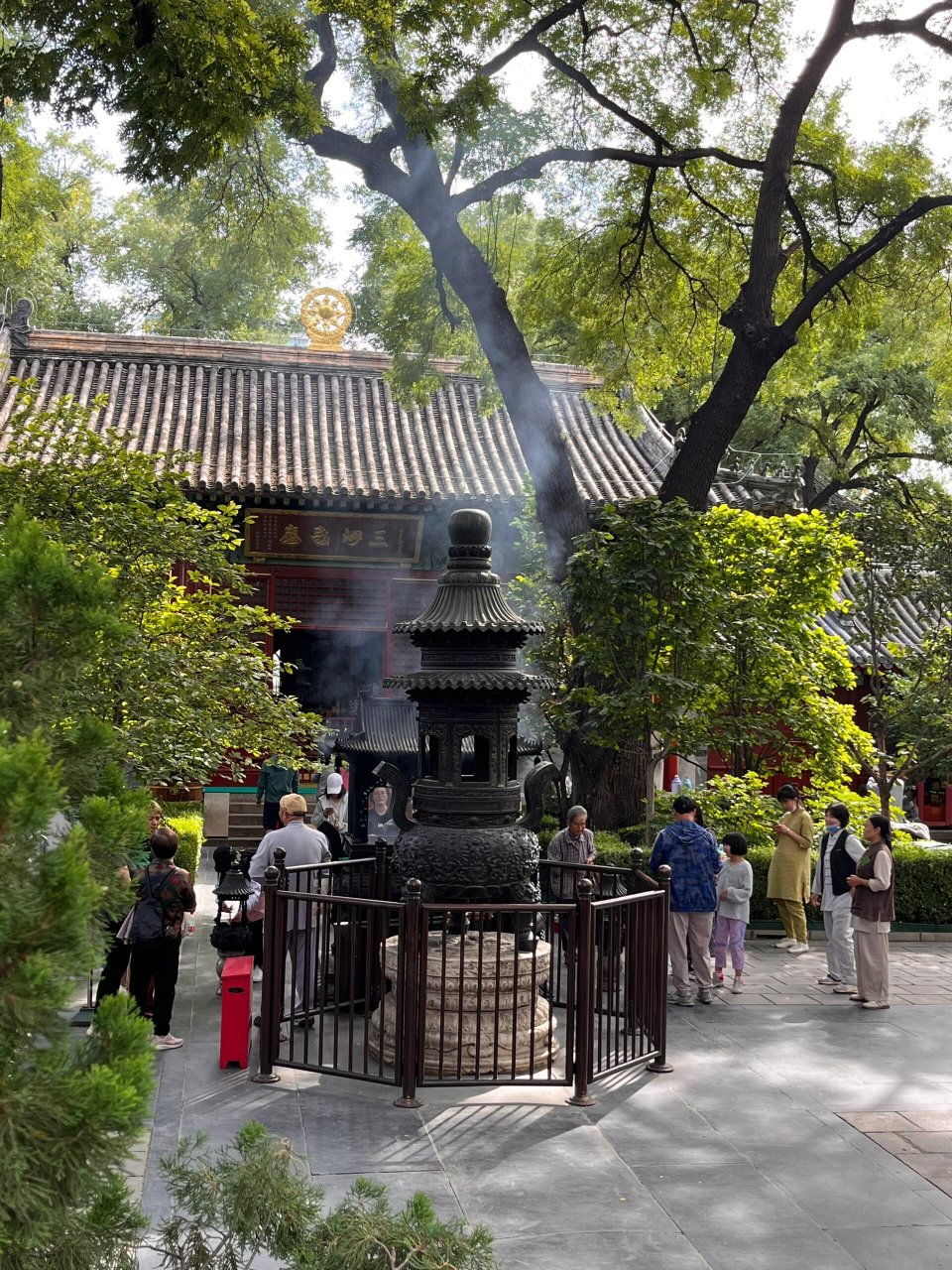 广济寺中秋祈福法会 上学时天天路过,却一次都没来过.