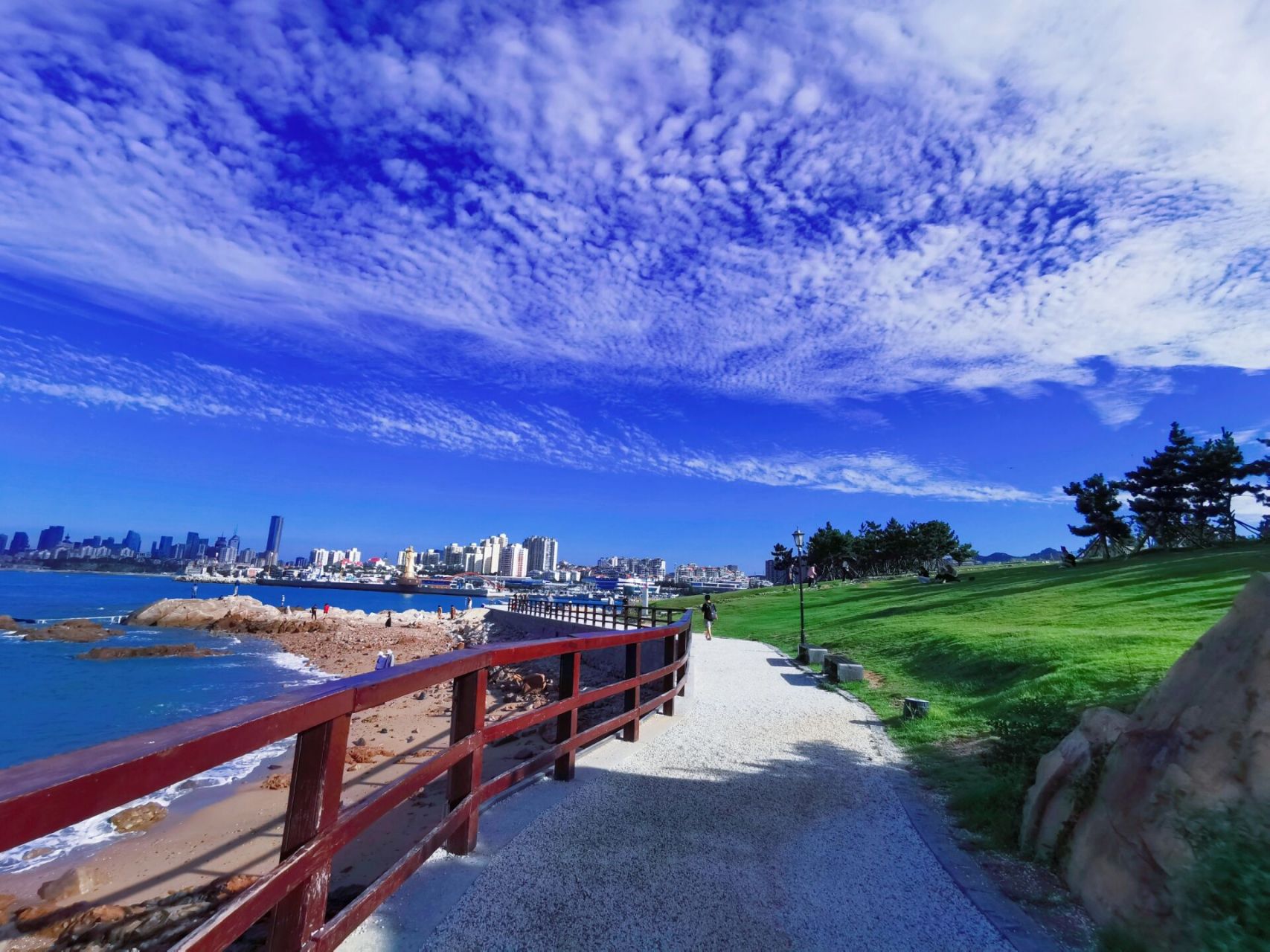 小麦岛公园青岛旅游青岛旅游攻略 小麦岛不大,快速走完的话20分钟