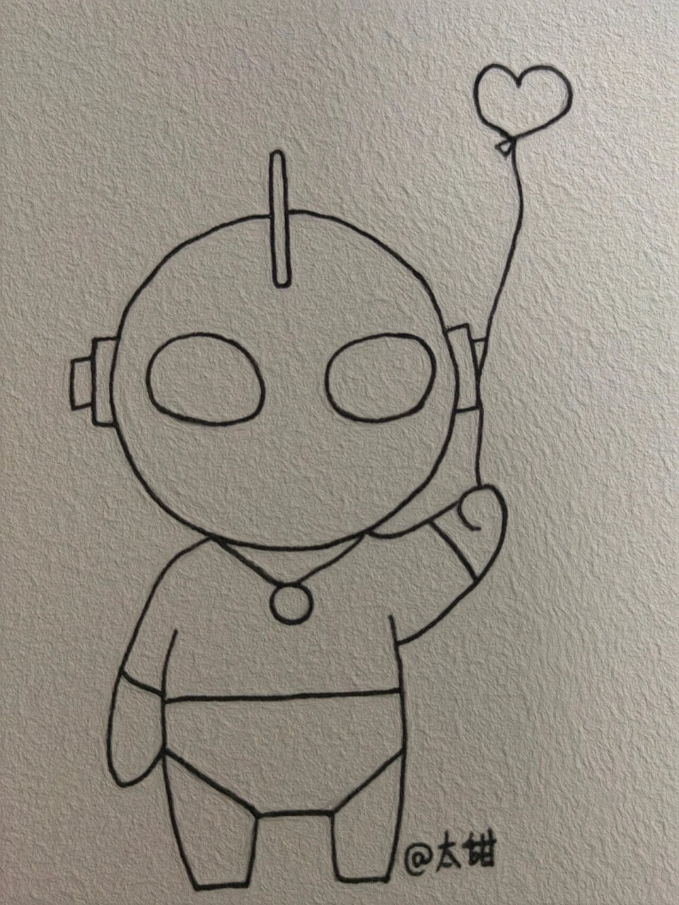 简笔画|奥特曼的爱(附步骤) 96三分爱人,七分爱己.