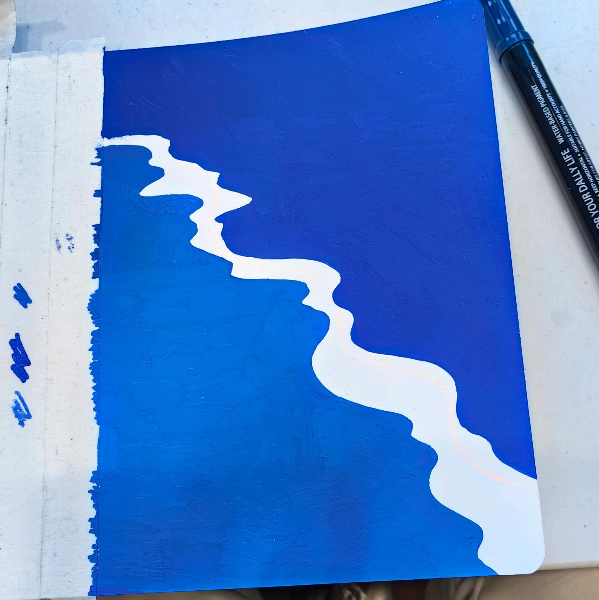 丙烯马克笔 | 繁星(附步骤