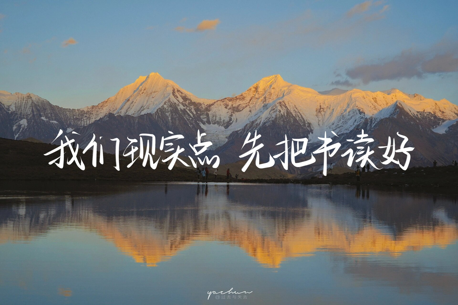 壁纸|我们现实点 先把书读好