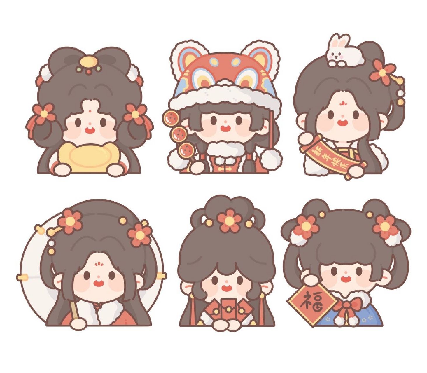 q版人物小合集 新年头像