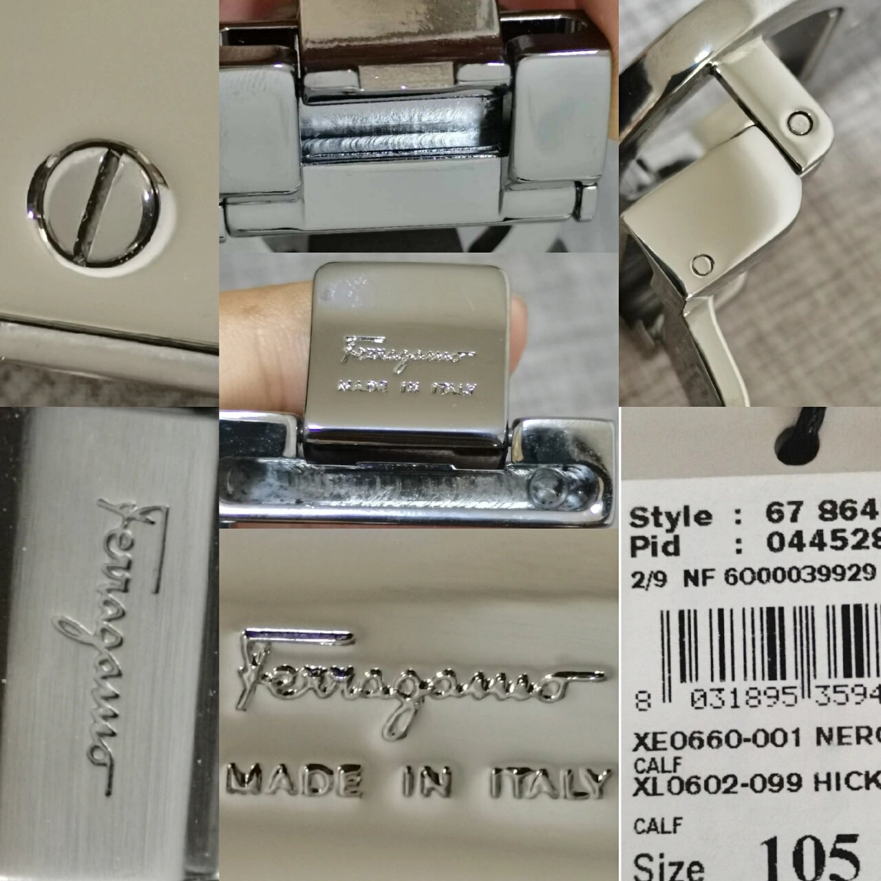 Копии магазин сумки-Ferragamo подлинный и фальшивы
