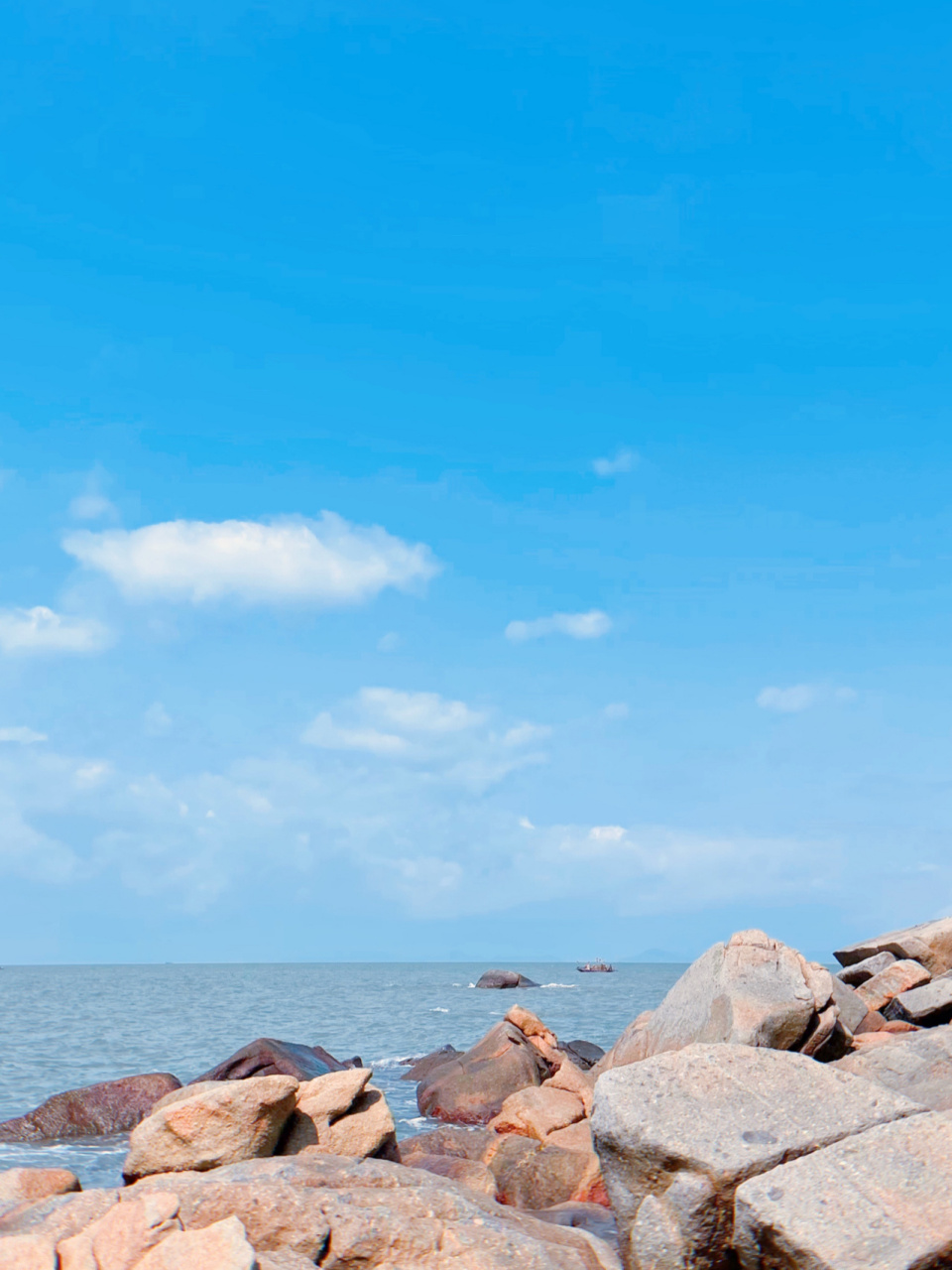 江门台山—大浪湾98 夏天当然要有大海才完美 7315蓝天大海白云