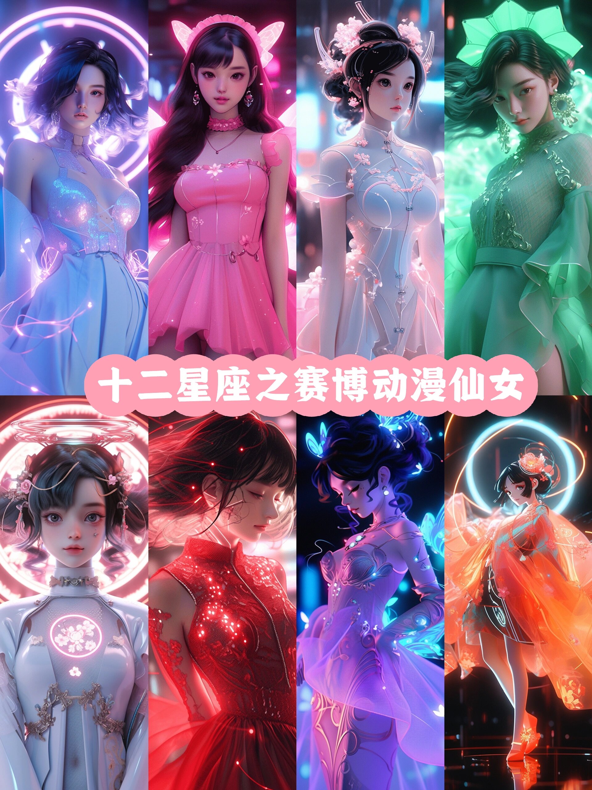 3d动漫|十二星座之赛博动漫仙女