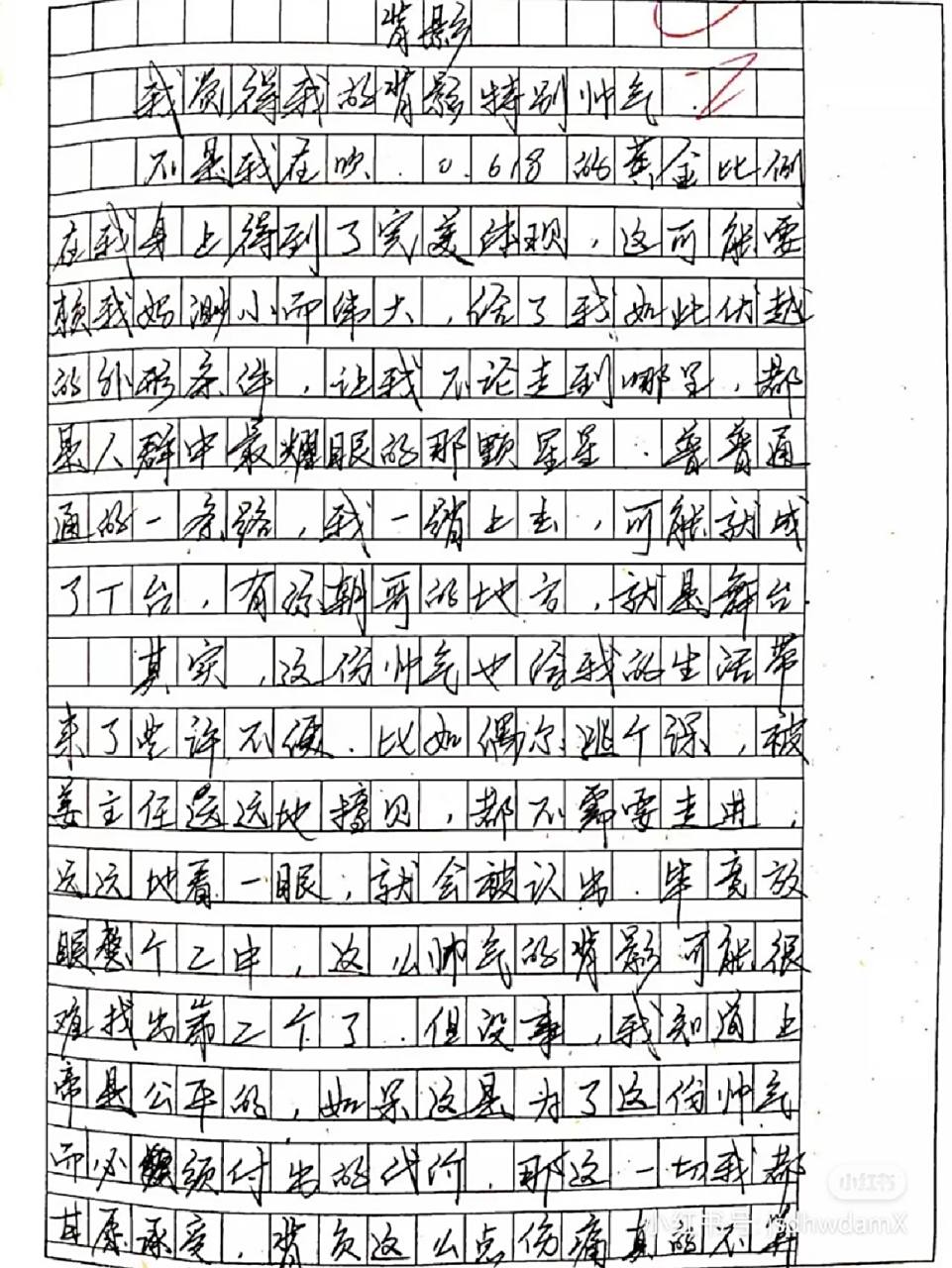 贺朝夫斯基0分作文《背影》