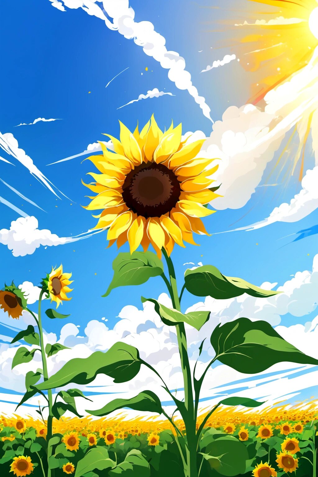 手机壁纸 向日葵