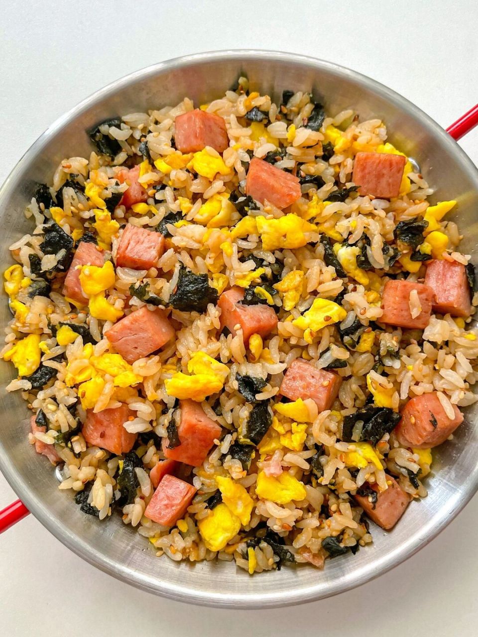 十月稻田邀请试吃,真诚分享～ 97今天做了馋了很久的海苔午餐肉炒饭