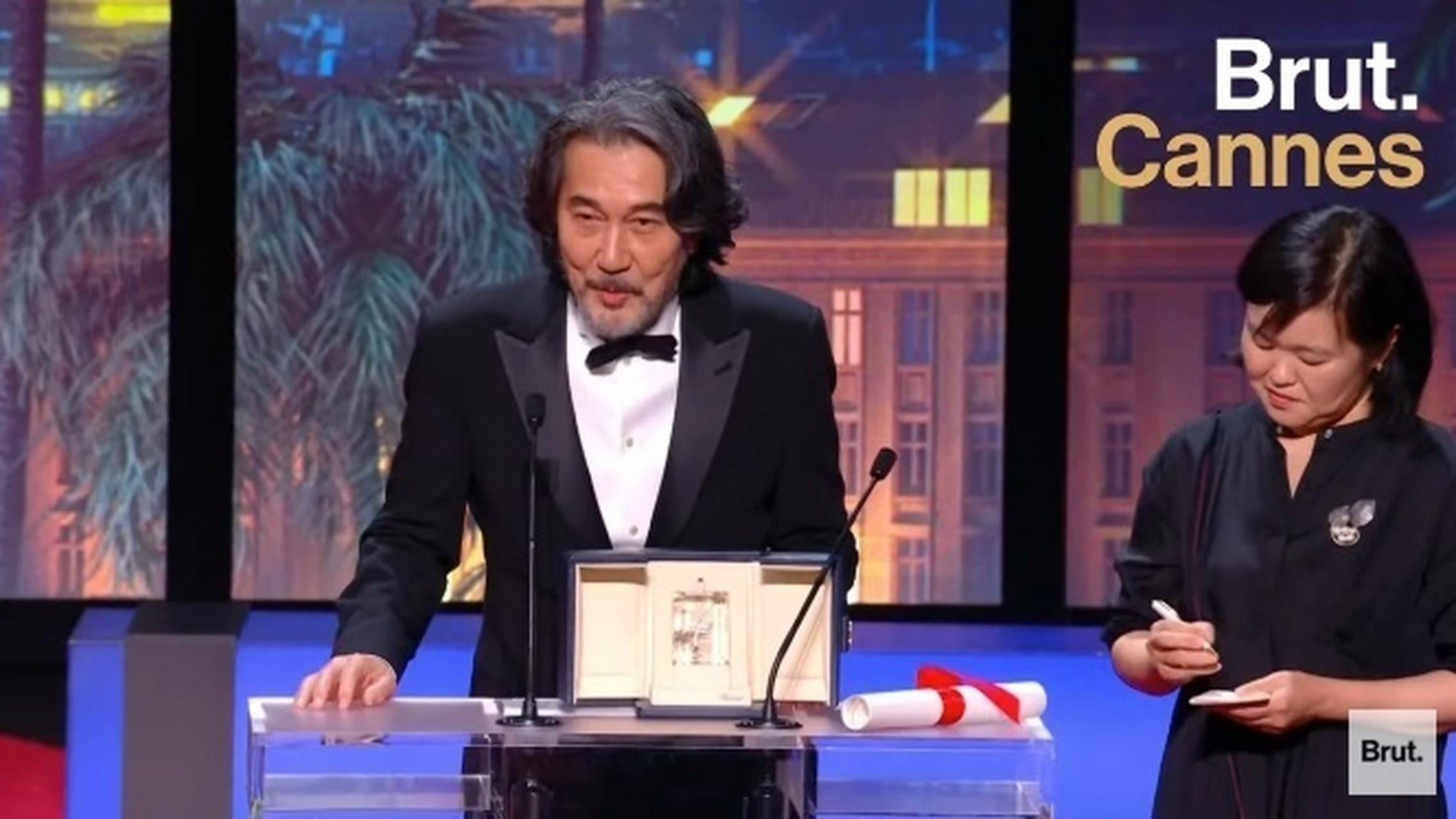 役所广司戛纳影帝# 本届#戛纳电影节#最佳男演员奖得主:  役所广司