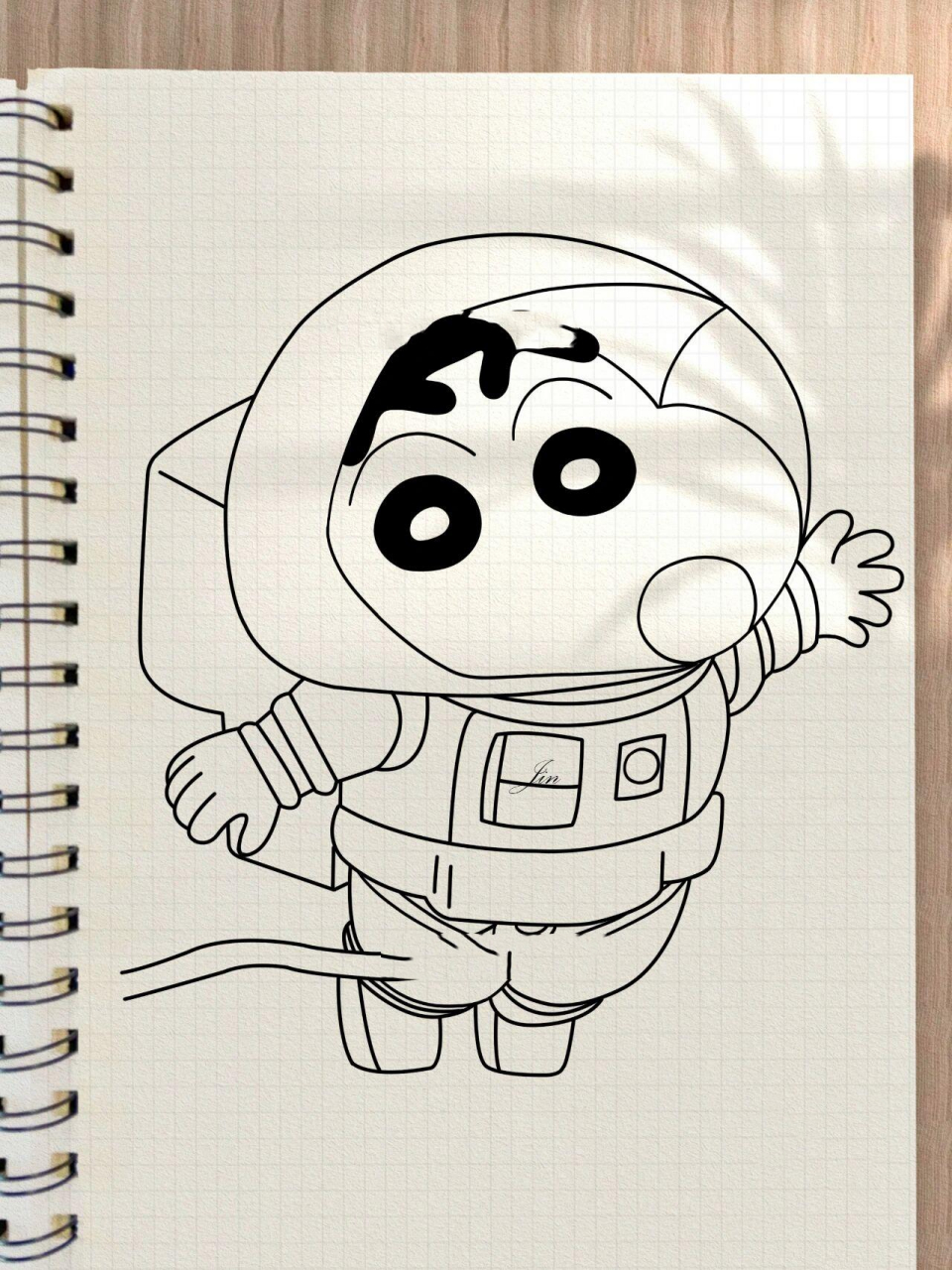 蜡笔小新简笔画教程 ★宇航员99996904小新来咯～ ★相信每个