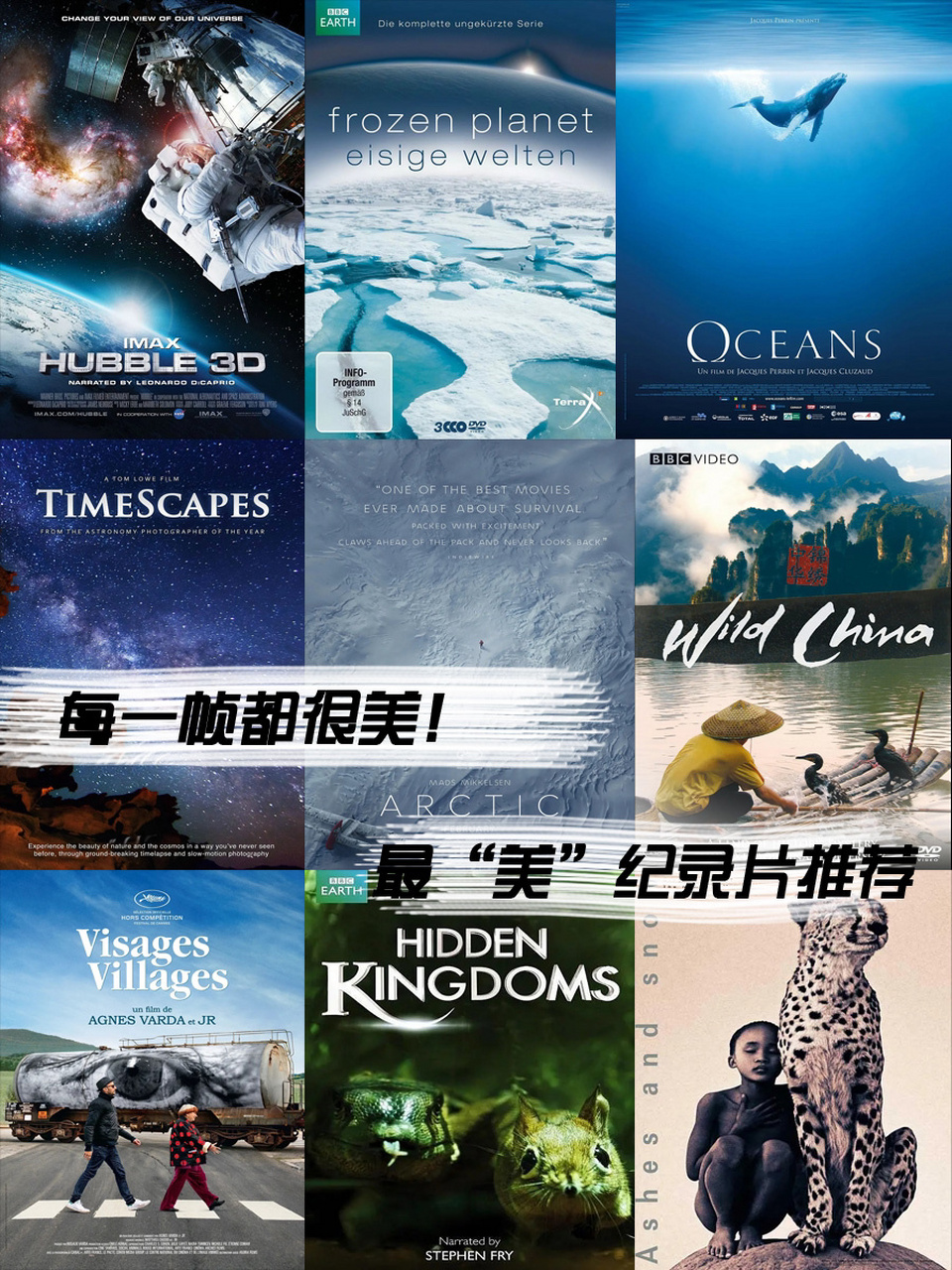 《尘与雪》 这是一部美得足以令人窒息的纪录片,它是一部活动的摄影集