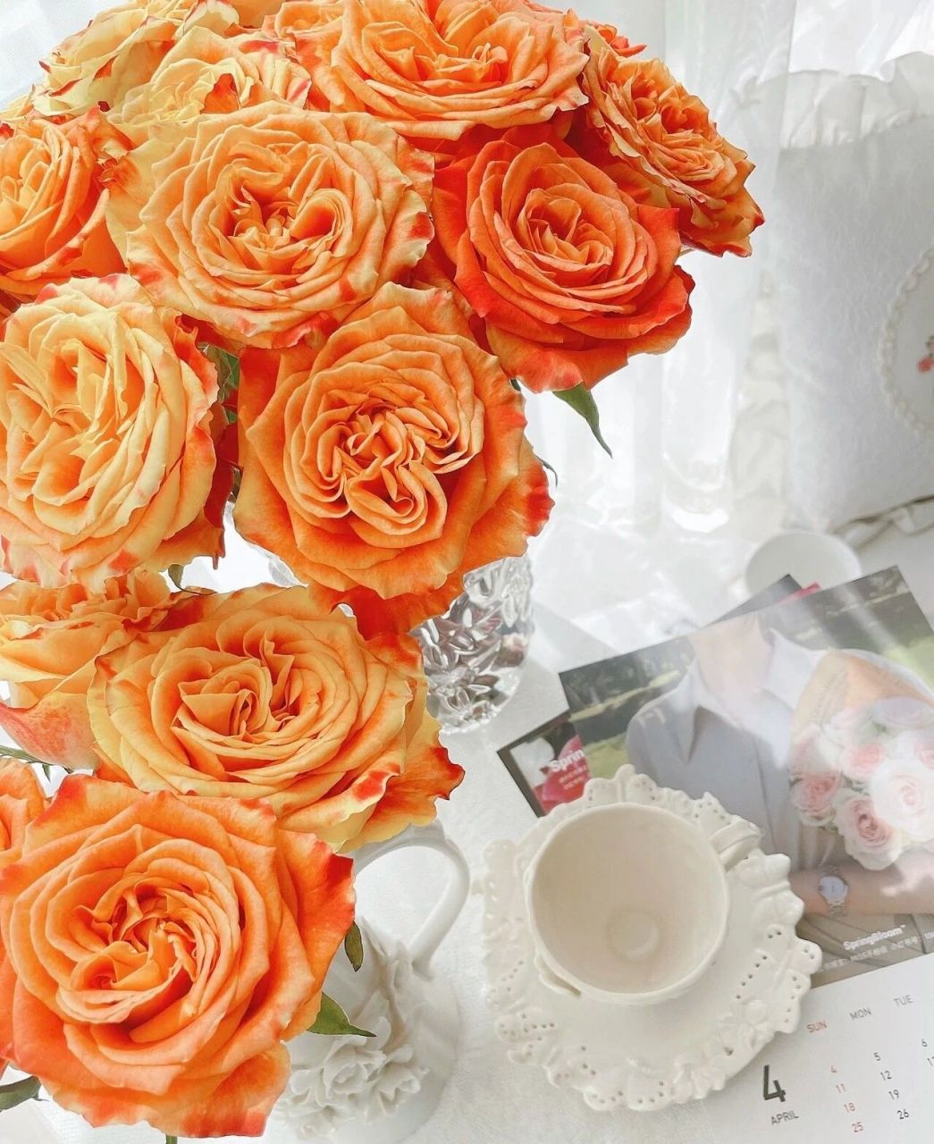 每天认识一种花--欢乐颂玫瑰 高端玫瑰欢乐颂 热情洋溢的颜色,是橙色