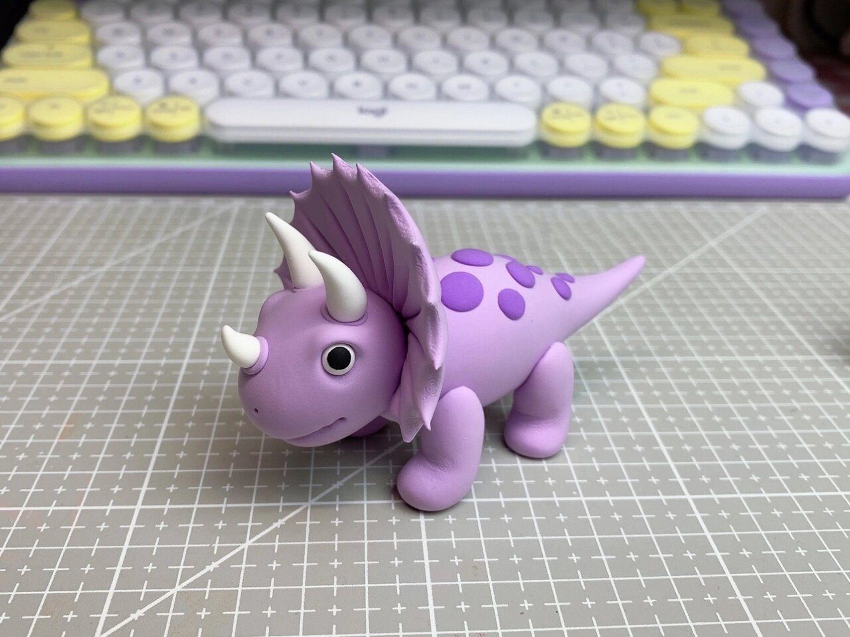 超轻粘土恐龙 这几天做了一组自己比较喜欢的恐龙,匆匆拍了一张图就