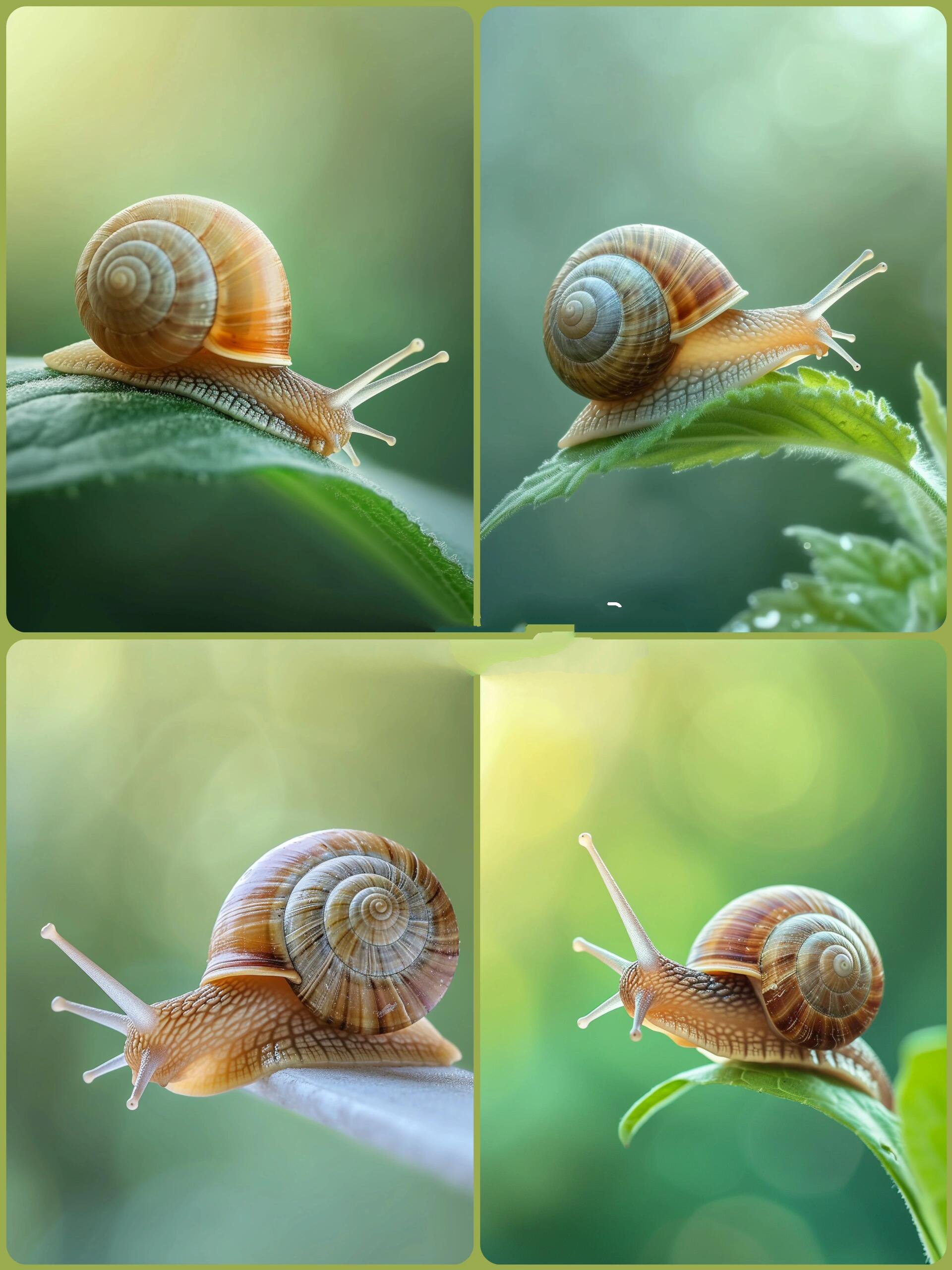 绘画素材1000更~蜗牛素材