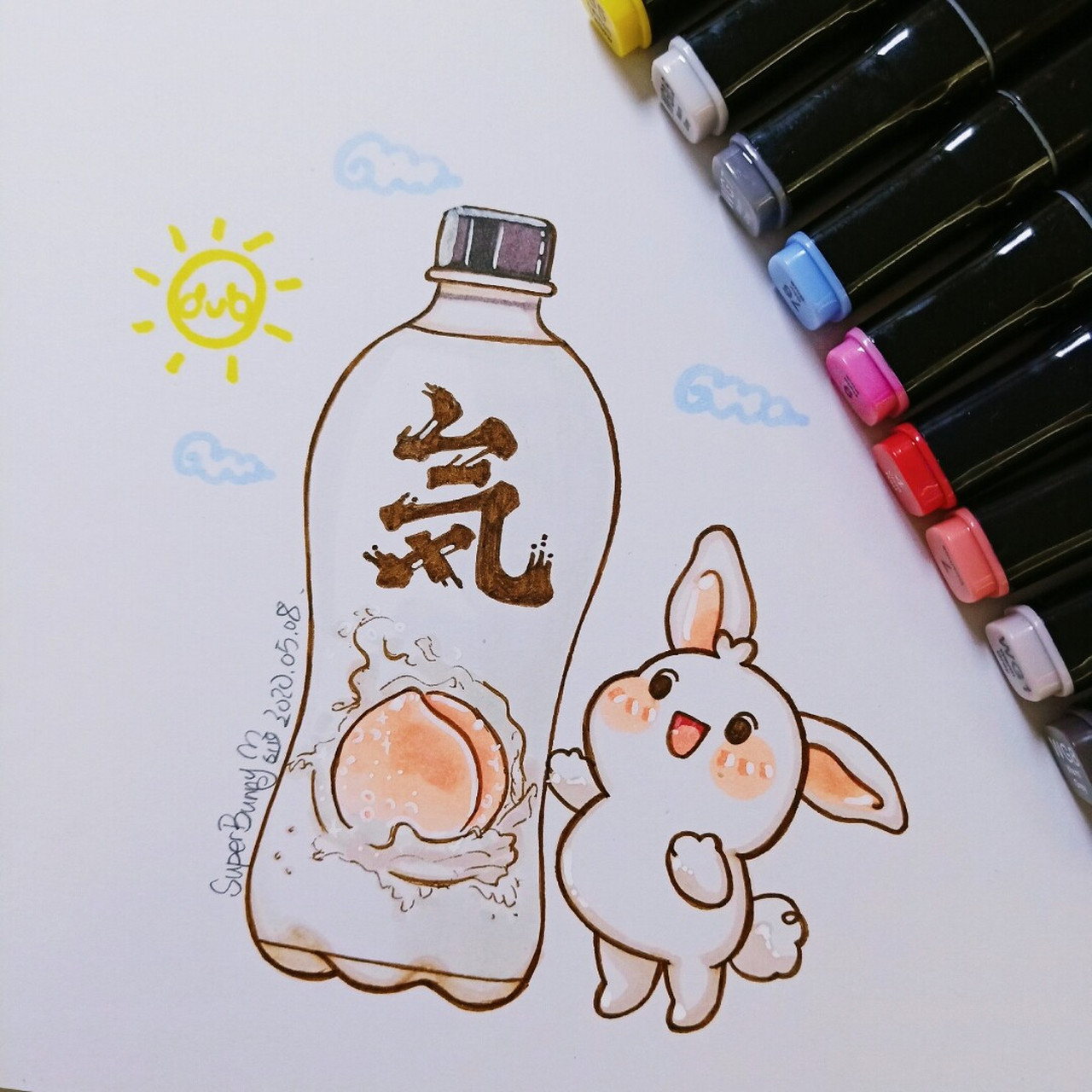 可爱滴兔兔鸭71#马克笔99汽水兔兔 99999999 欧!