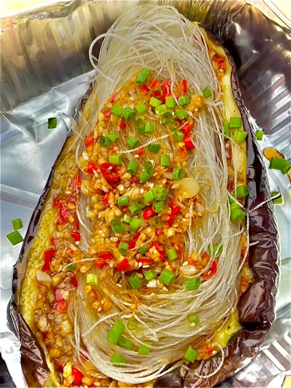 在家get 蒜蓉粉丝烤茄子一口气炫了一整盘17 每次去烧烤店吃烤茄子