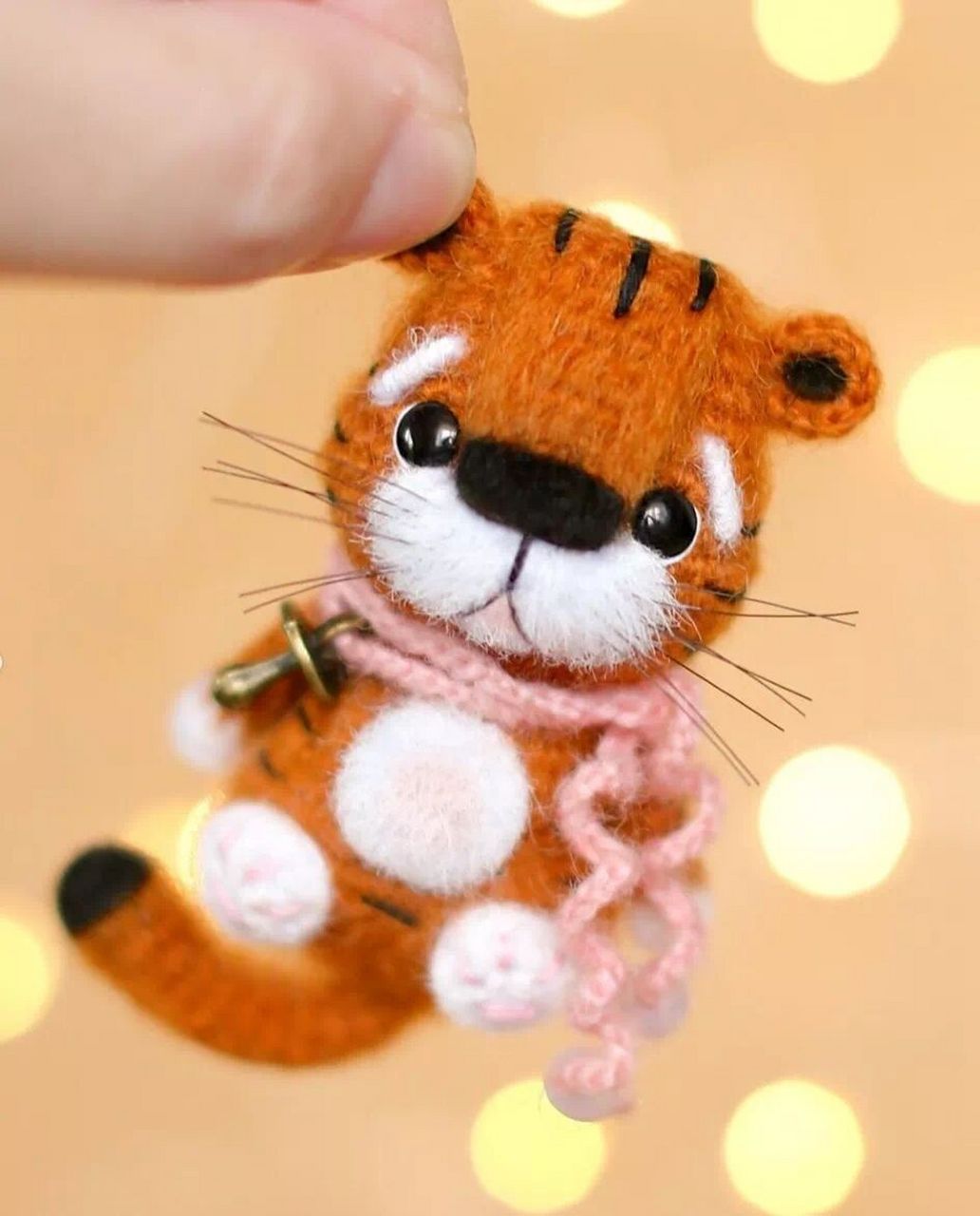 7315虎年必钩:奶呼呼的小老虎 #钩针图解# #手工钩针编织