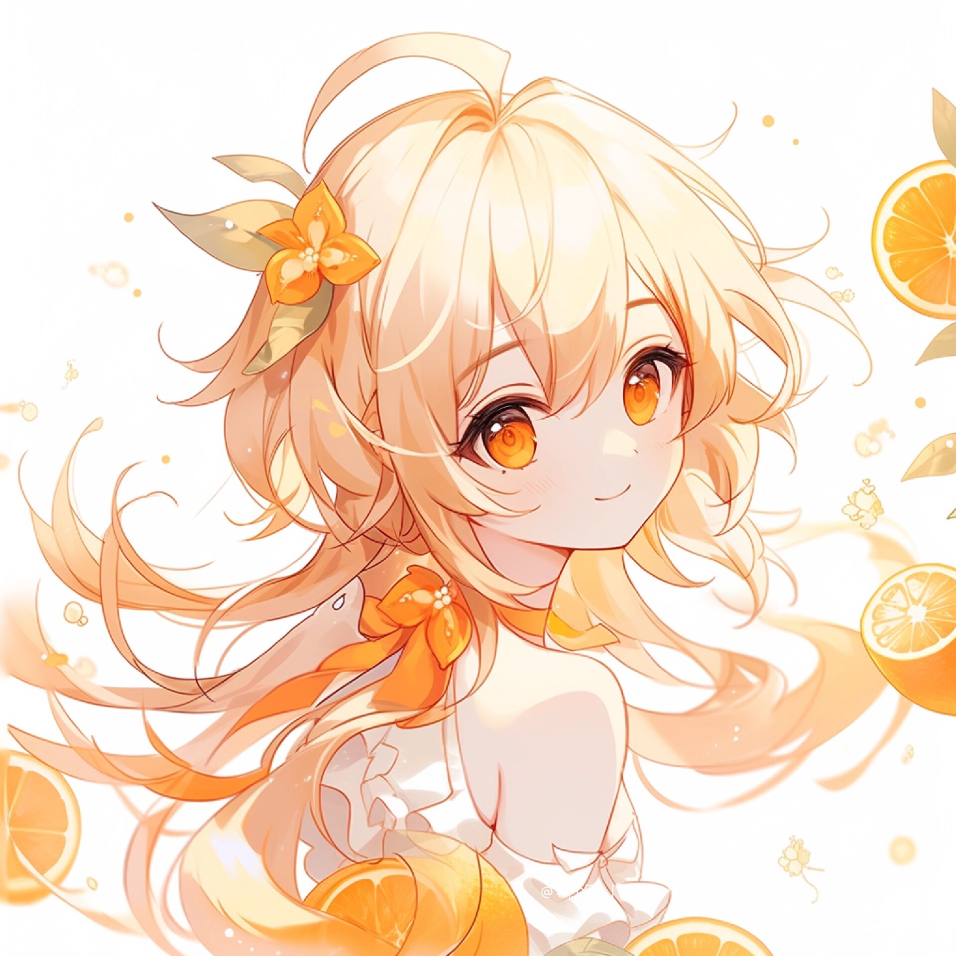 橙子少女|二次元头像