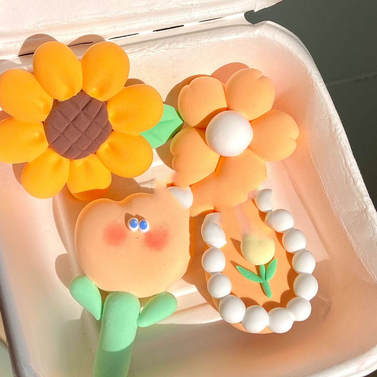 超轻粘土|元气橘色冰箱贴太好看啦!