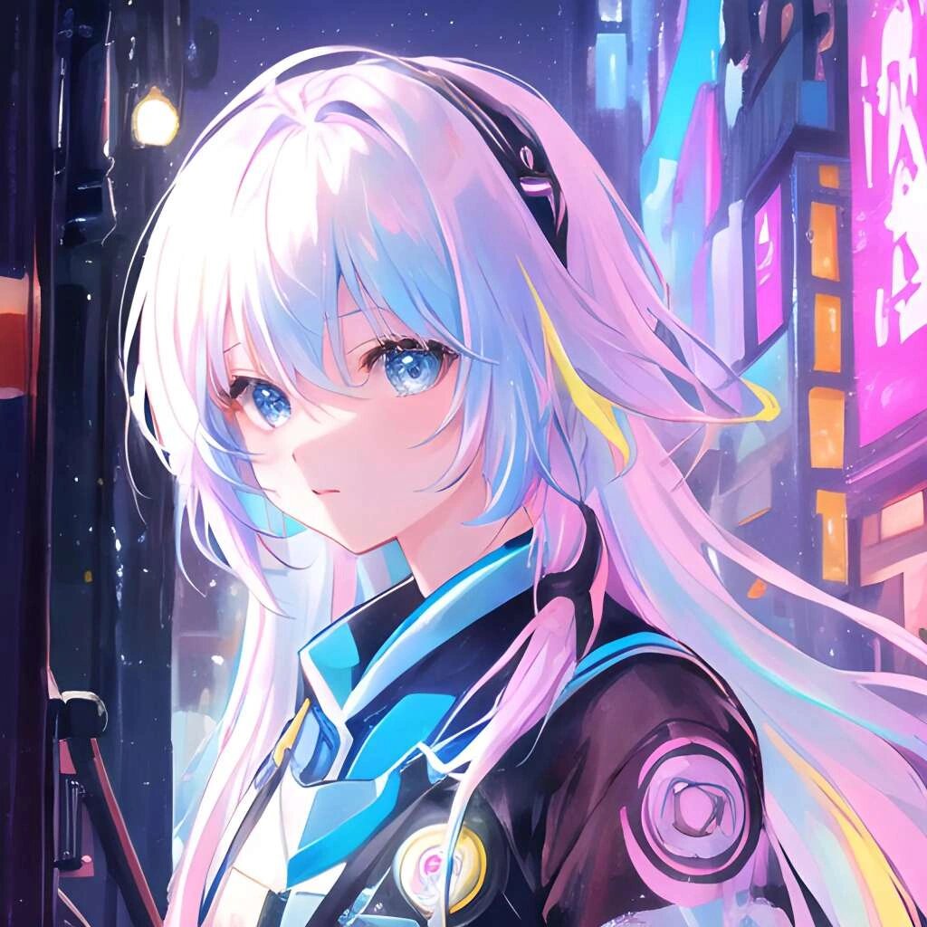 赛博朋克风系列女头 #动漫女头# #好看头像# #动漫女生头像# #新头像