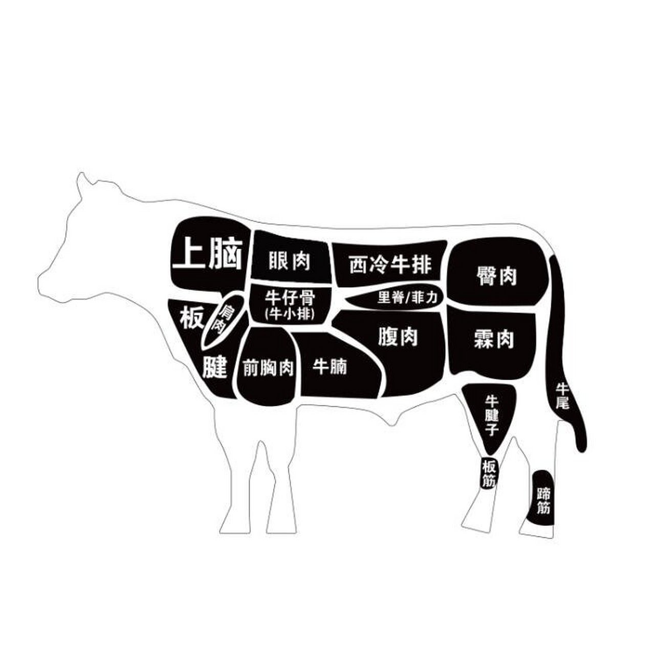 上脑牛排是肉牛后颈部位的肉,位于,位于颈部,上侧牛头位置到脊椎上部